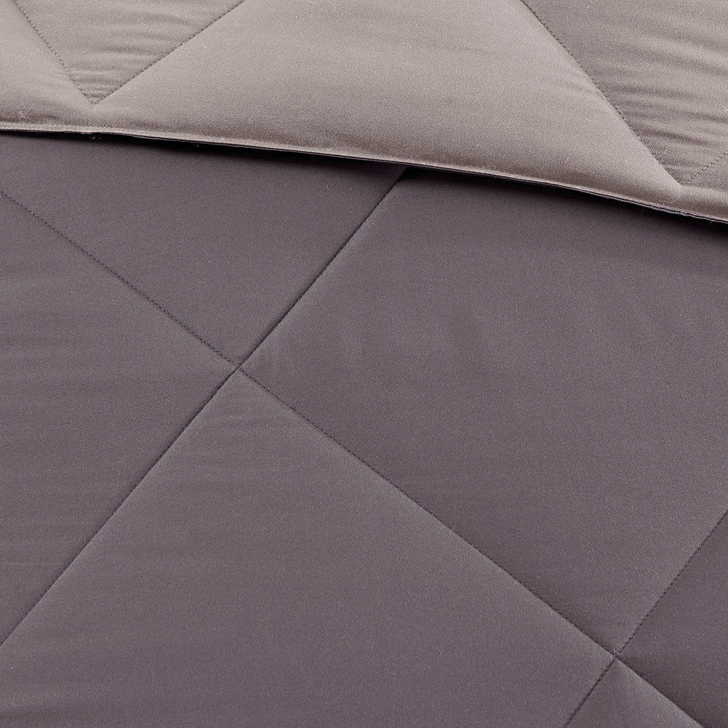 Larkspur 3M Scotchgard Diamond Quilting Reversible Down Alternative Comforter Set - Image 29
