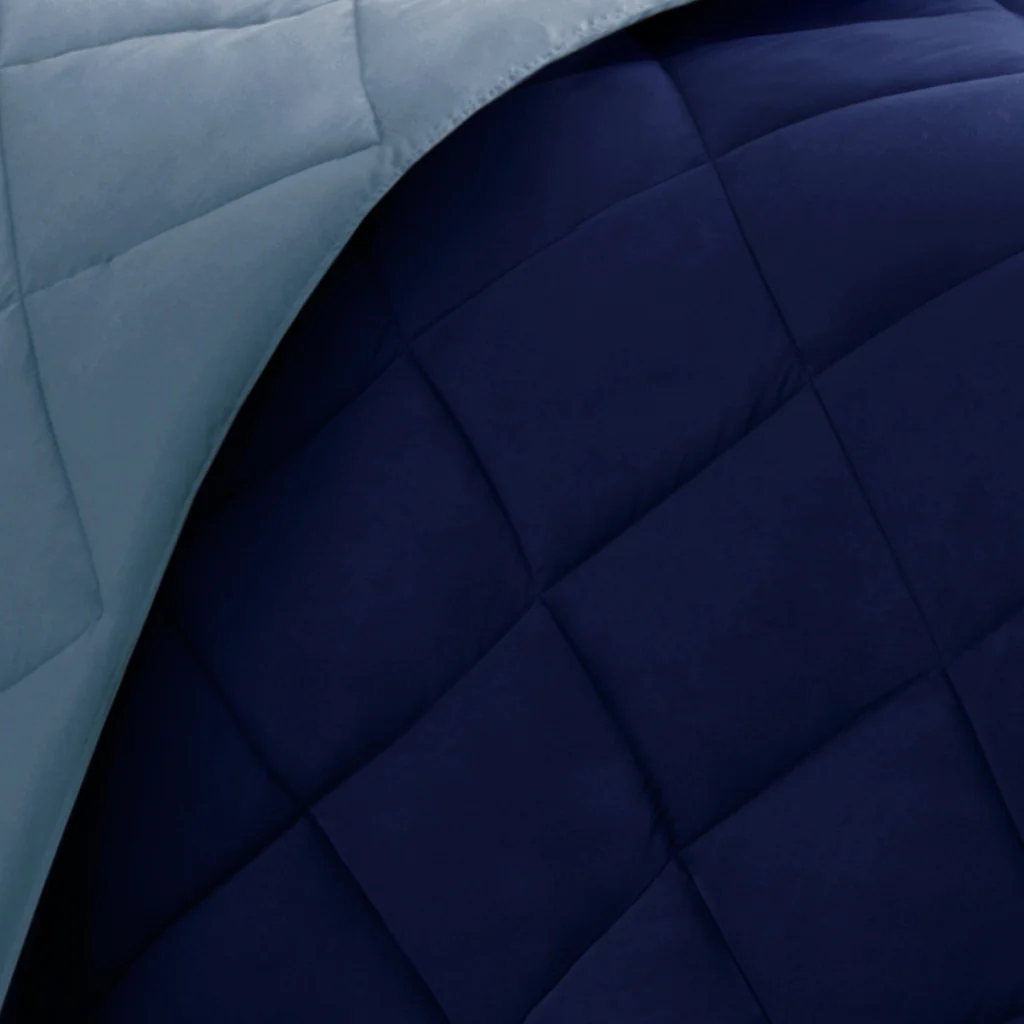 Larkspur 3M Scotchgard Diamond Quilting Reversible Down Alternative Comforter Set - Image 47