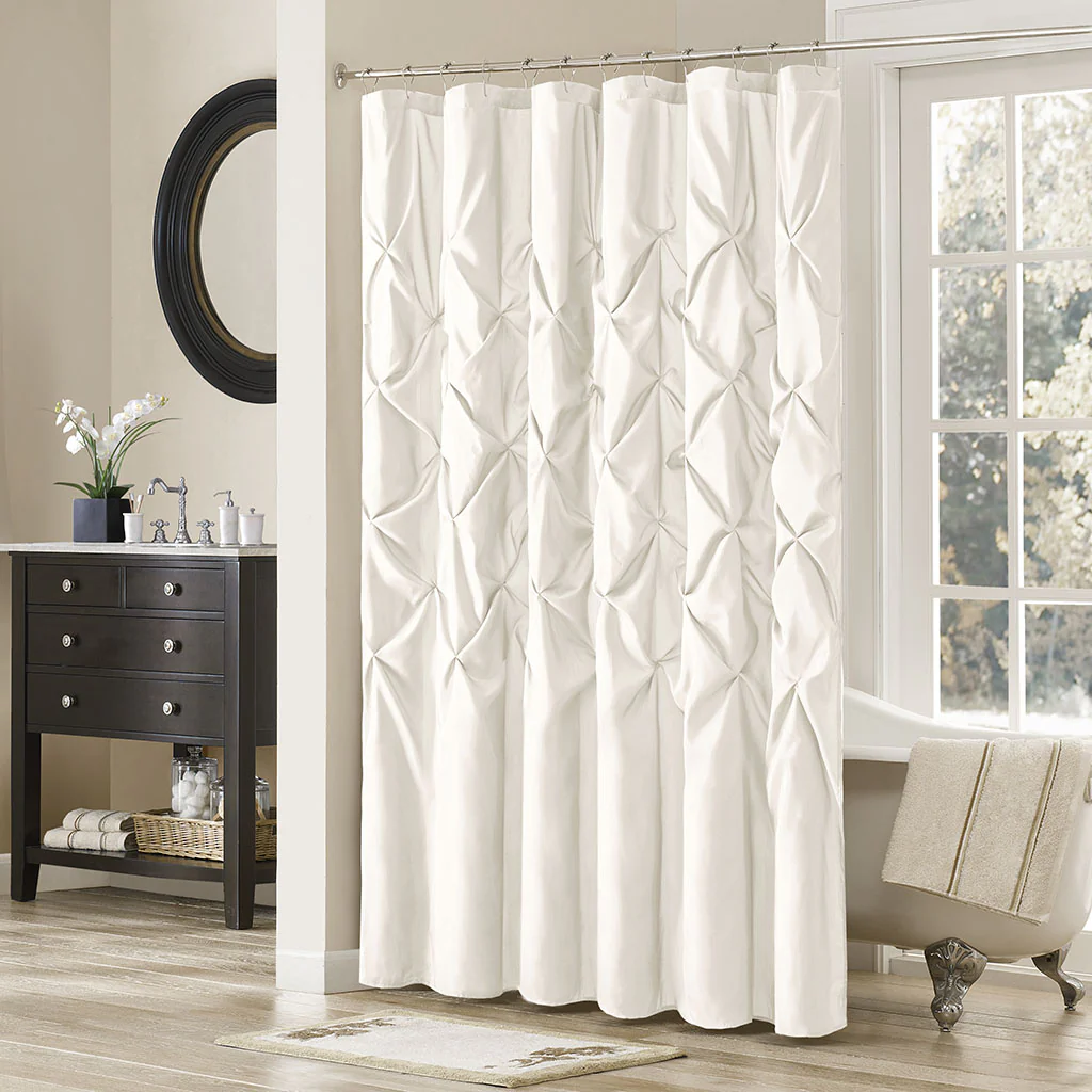Laurel Tufted Semi-Sheer Shower Curtain - Image 4