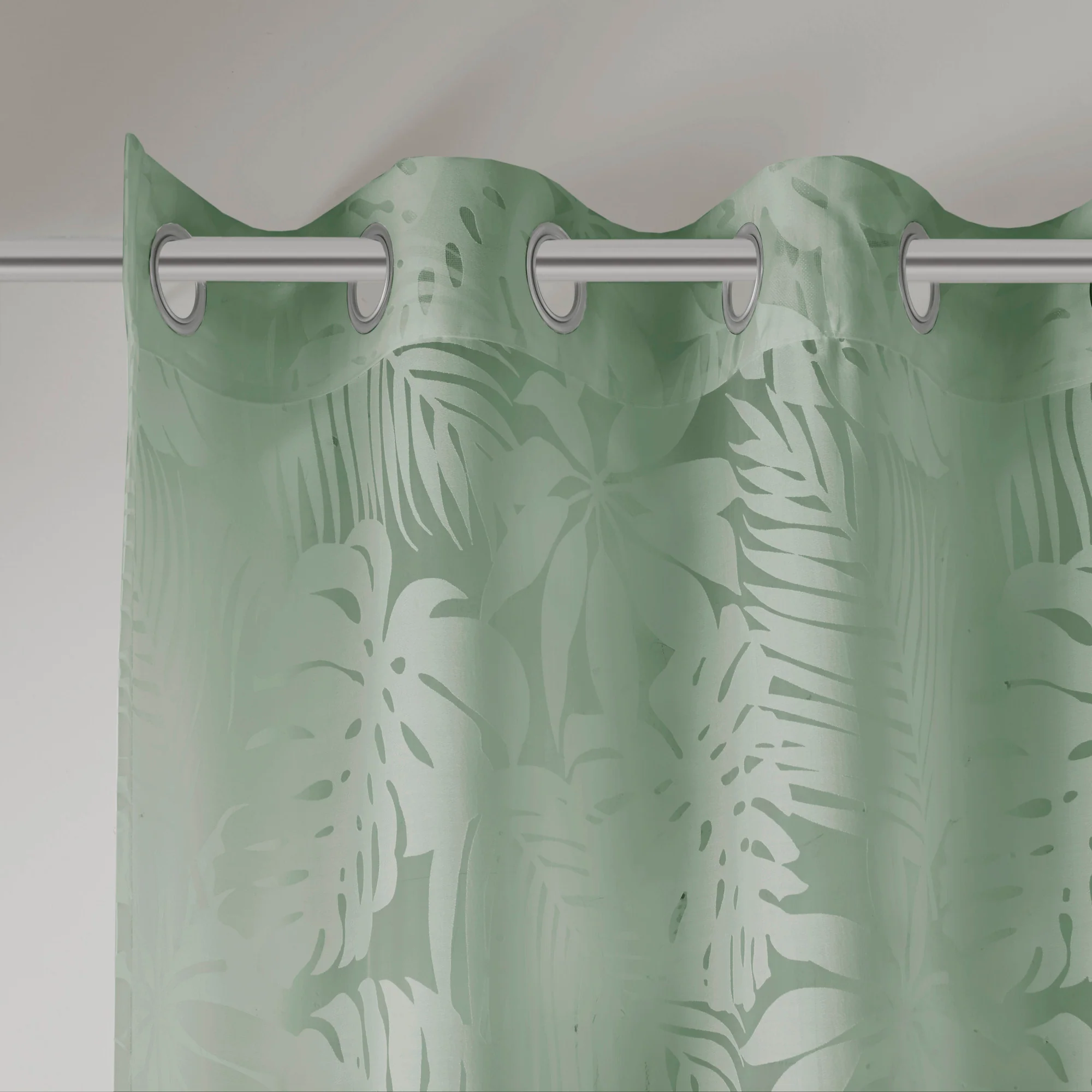 Leilani Palm Leaf Burnout Window Sheer - Image 13