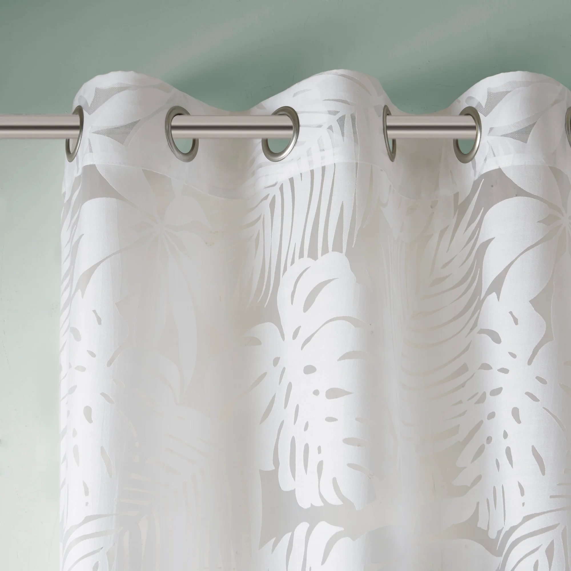 Leilani Palm Leaf Burnout Window Sheer - Image 14