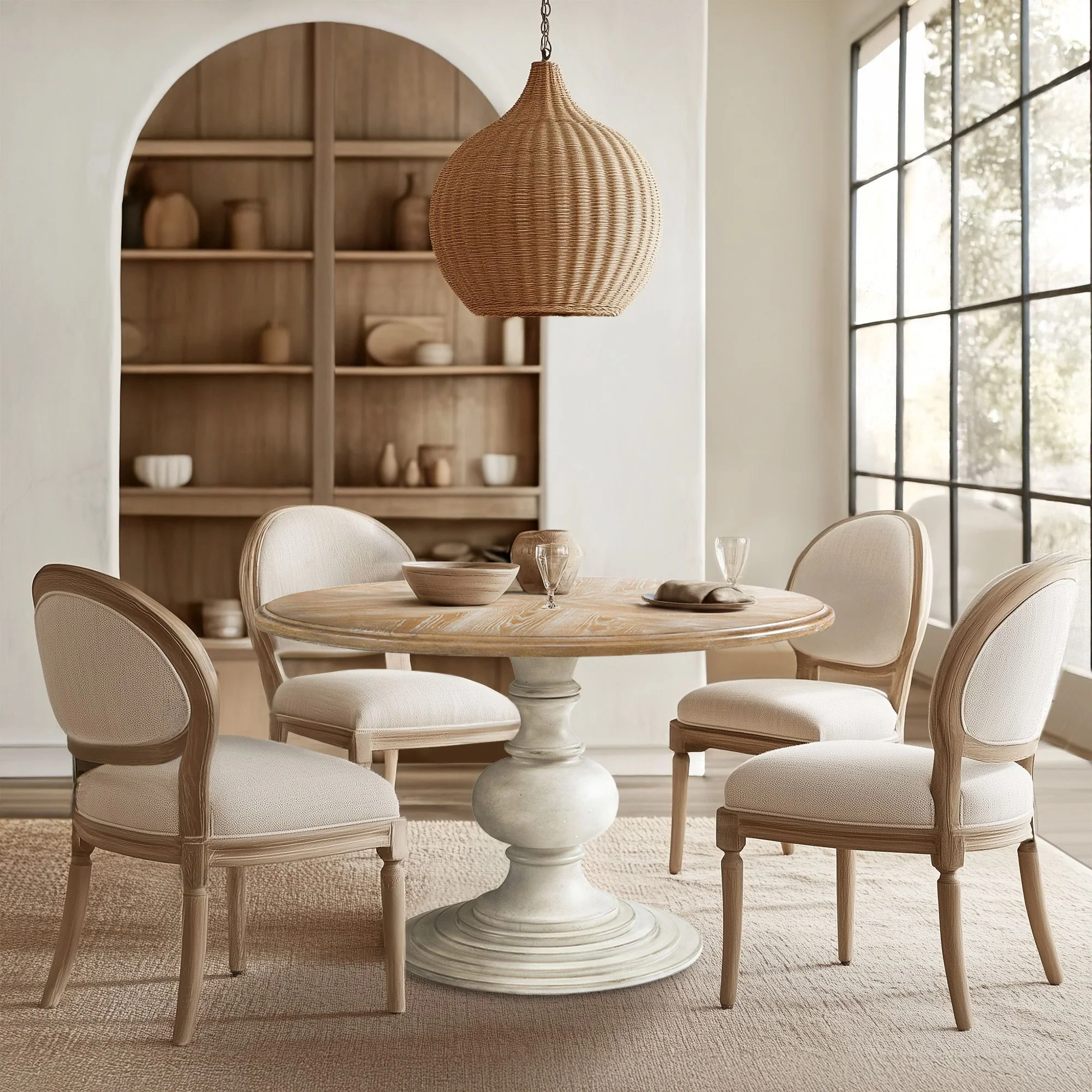 Lexi 46" Round Pedestal Dining Table - Image 3