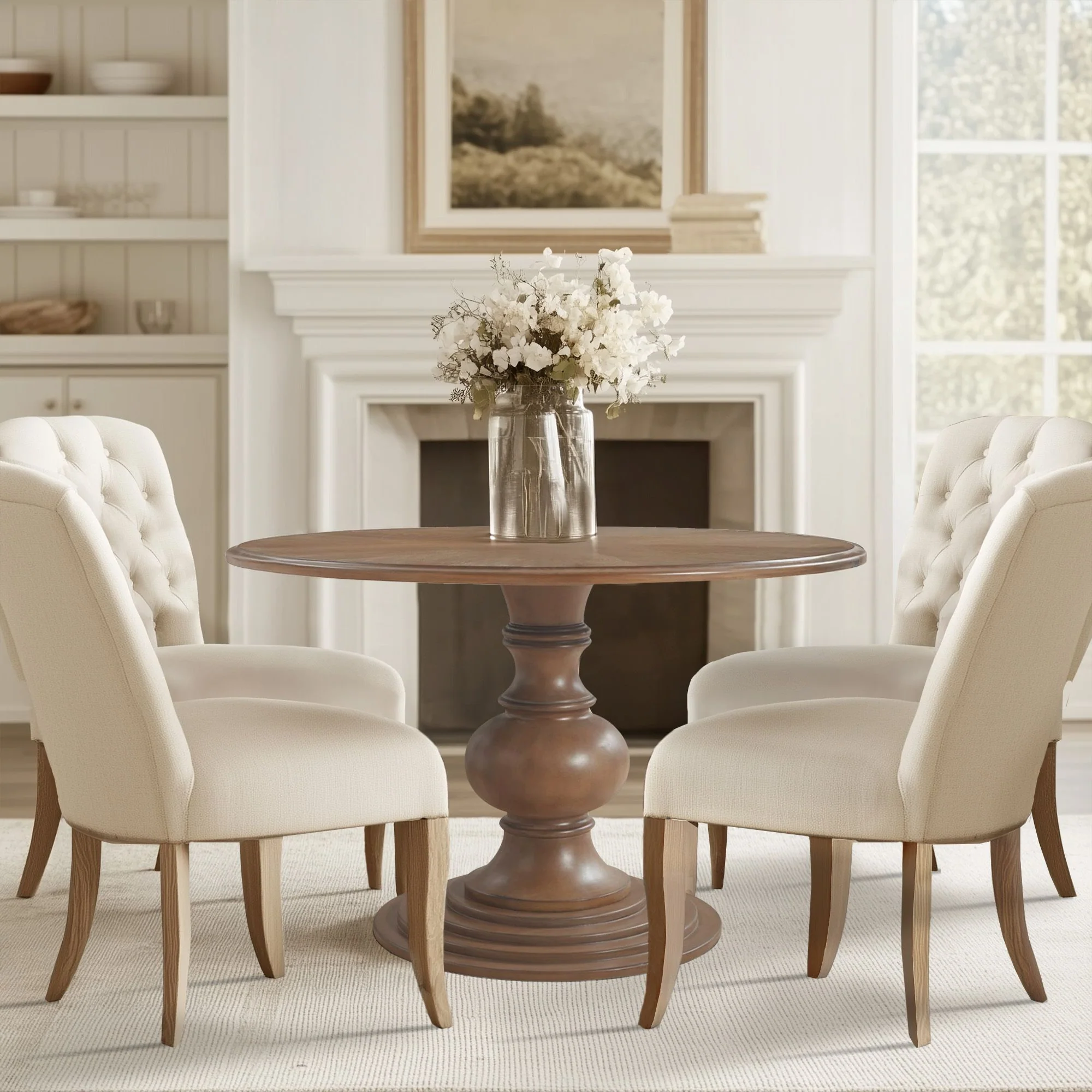 Lexi 46" Round Pedestal Dining Table - Image 4