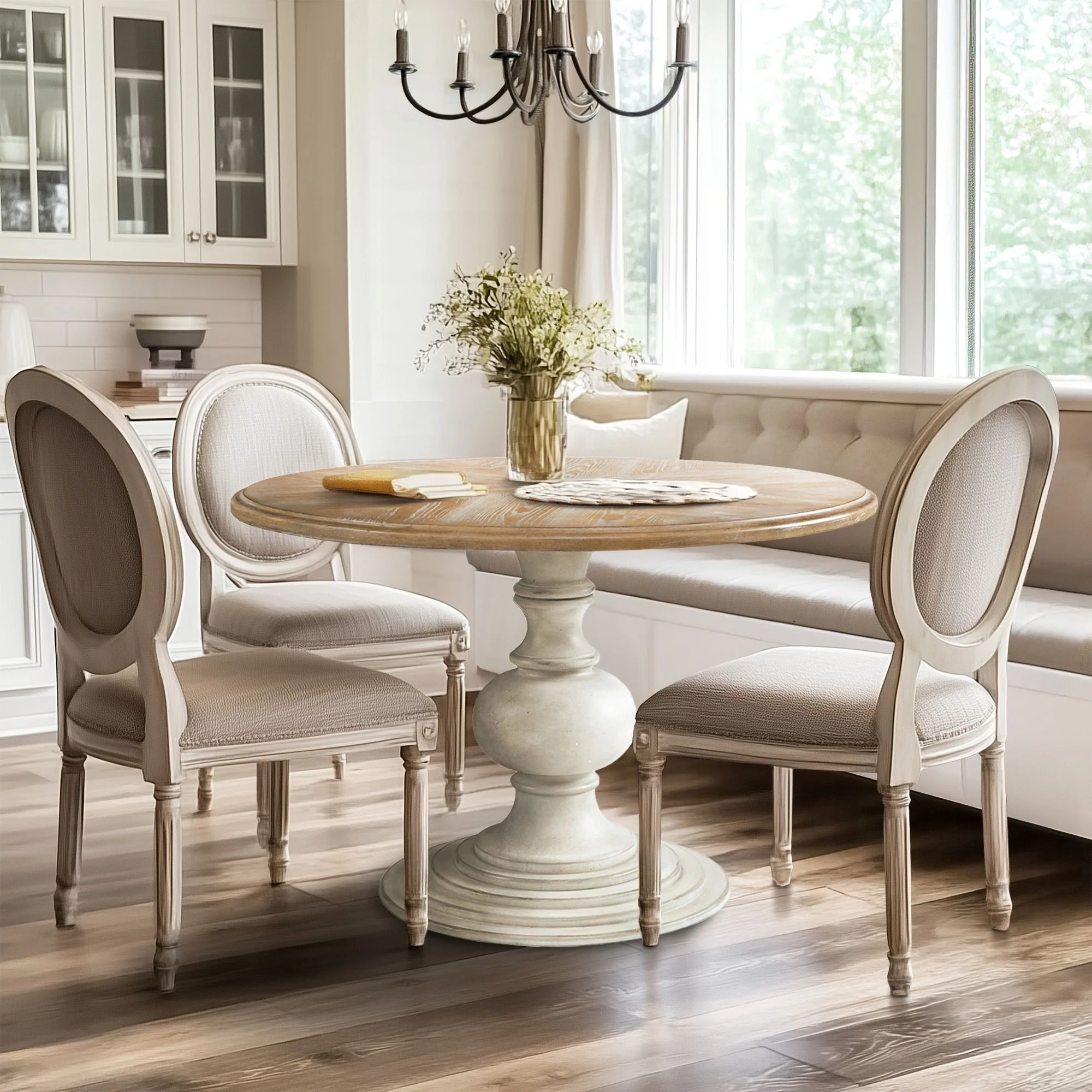 Lexi 46" Round Pedestal Dining Table - Image 7