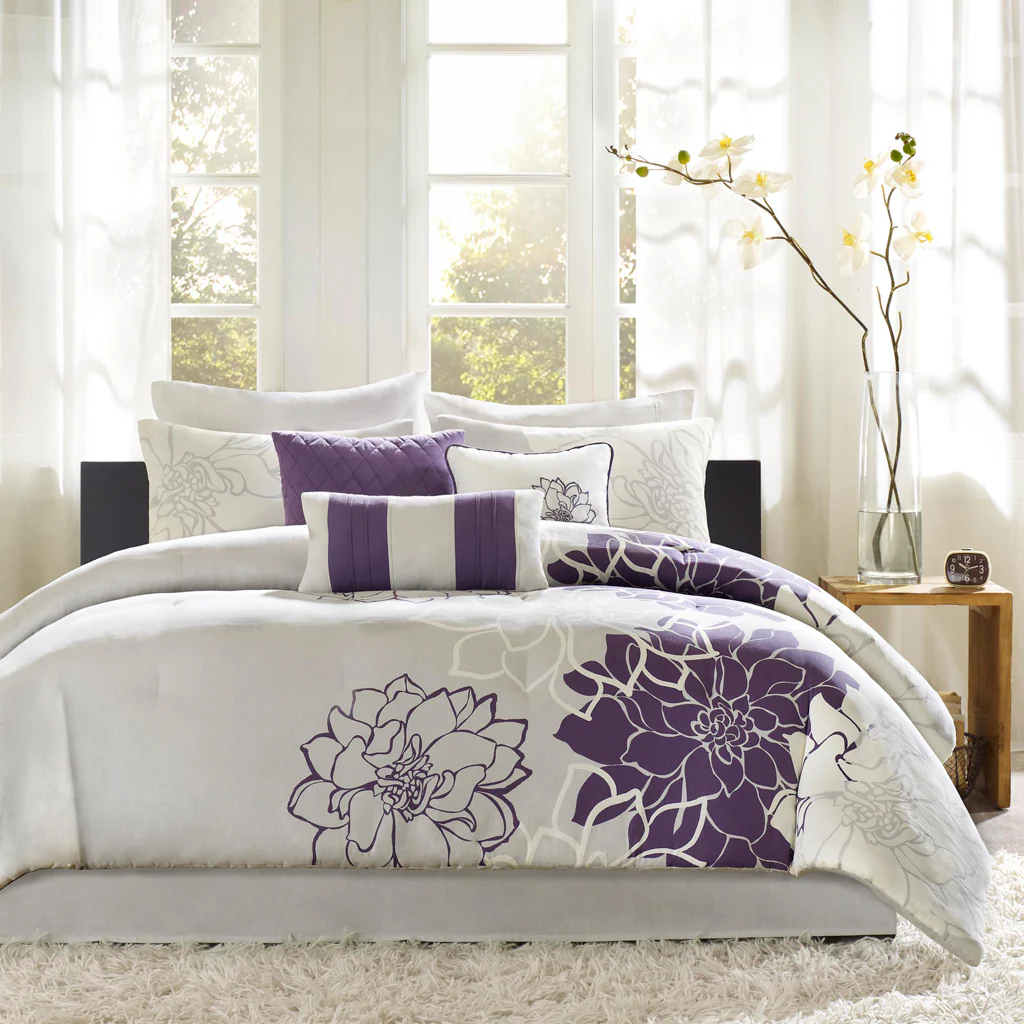 Lola Printed Cotton Sateen Comforter Set - Image 6