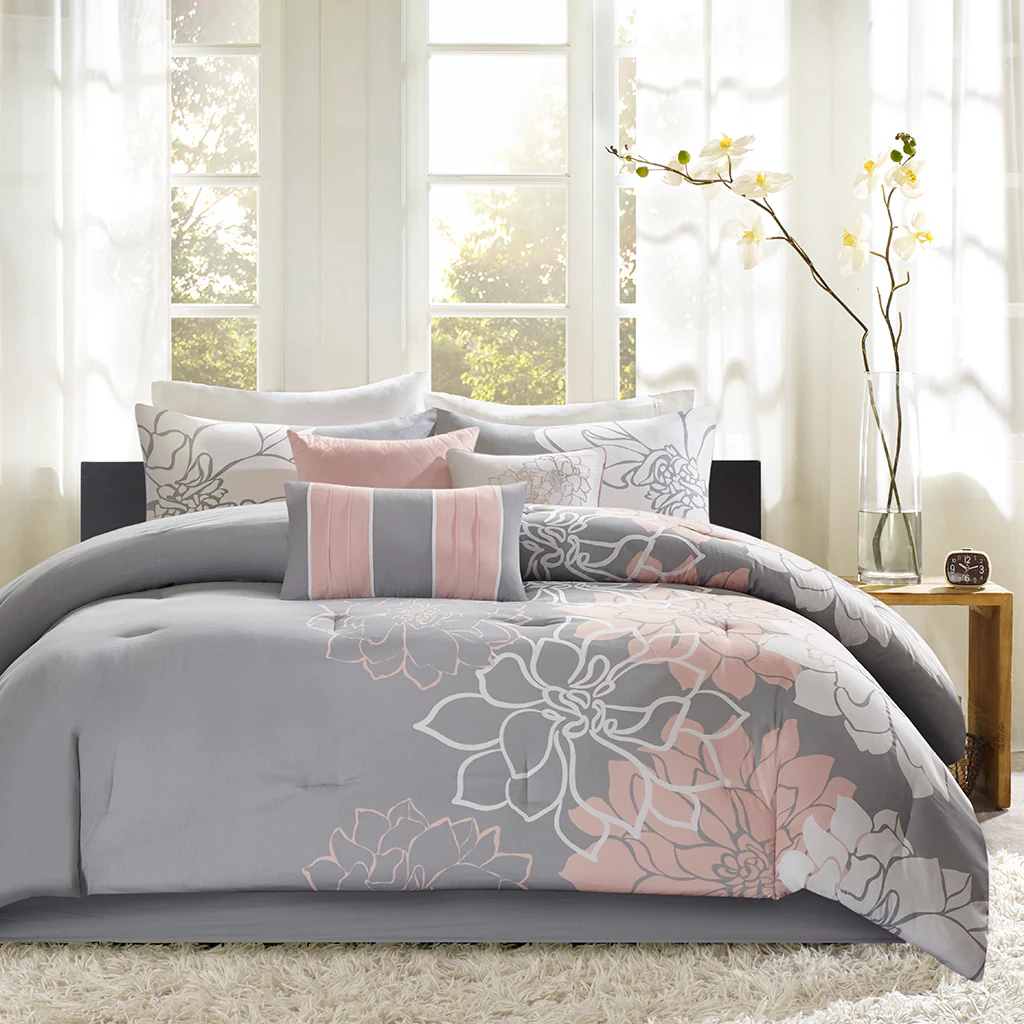 Lola Printed Cotton Sateen Comforter Set - Image 8