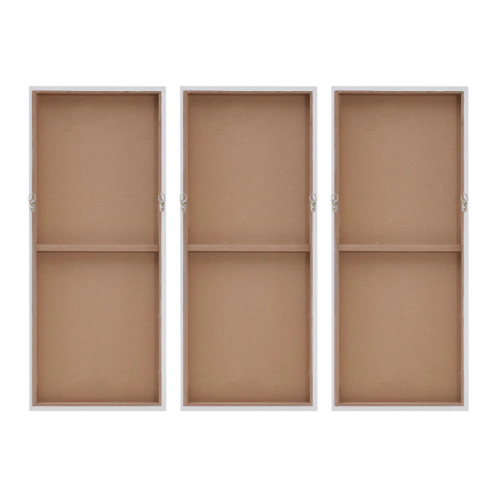 Luminous Heavily Embellished 3-Piece Canvas Wall Art Set - Image 20