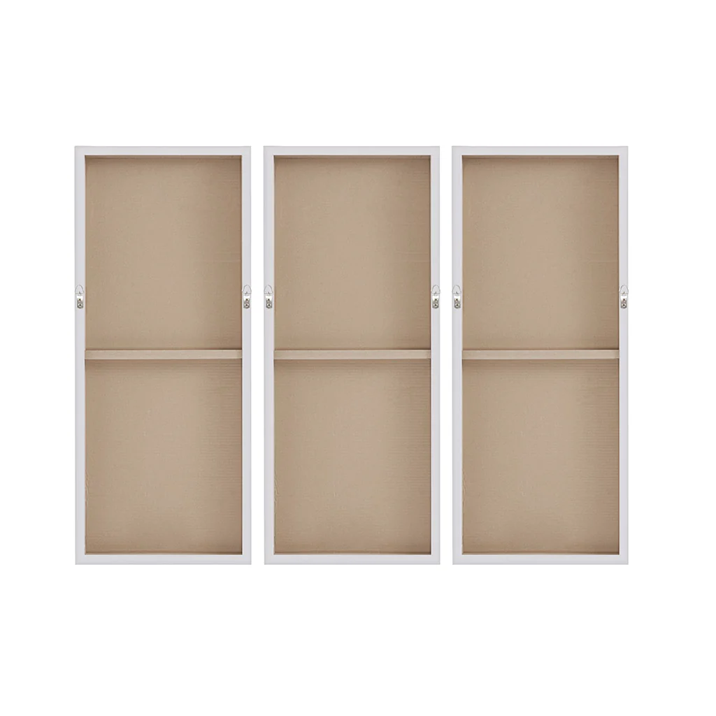 Luminous Heavily Embellished 3-Piece Canvas Wall Art Set - Image 21