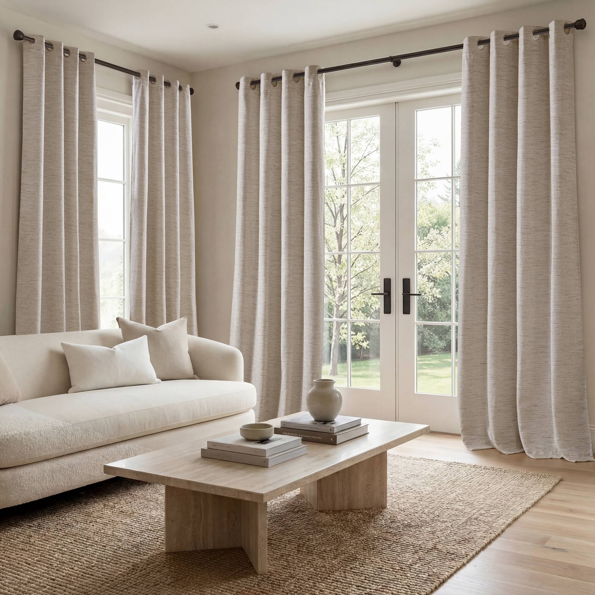 Luna 100% Polyester Luna Total Blackout Window Panel - Image 4