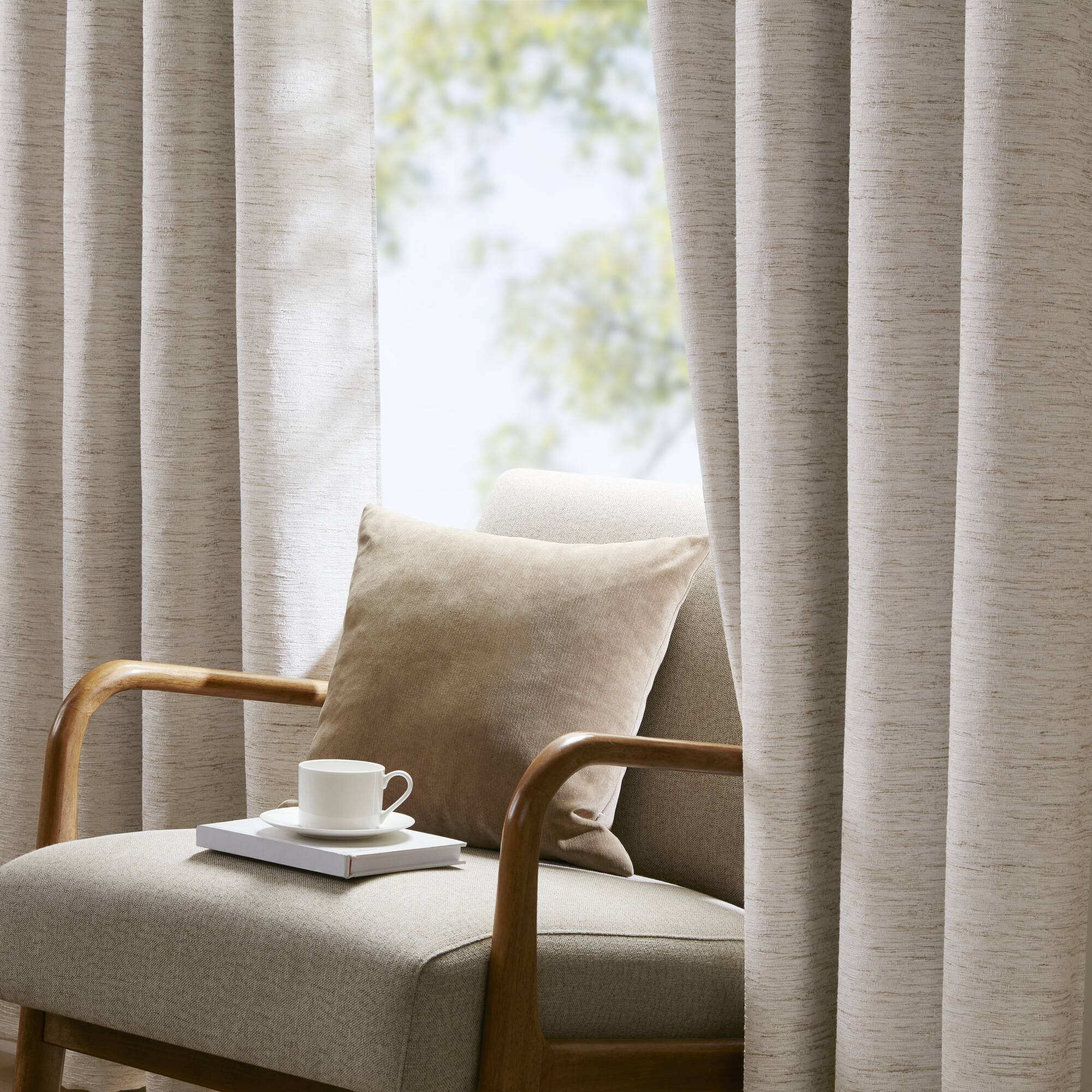 Luna 100% Polyester Luna Total Blackout Window Panel - Image 5