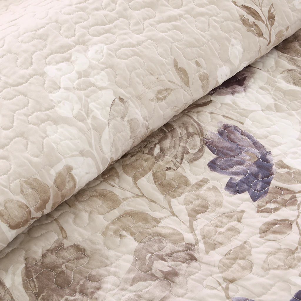 Luna 6-Piece Printed Quilt Set with Throw Pillows - Image 5