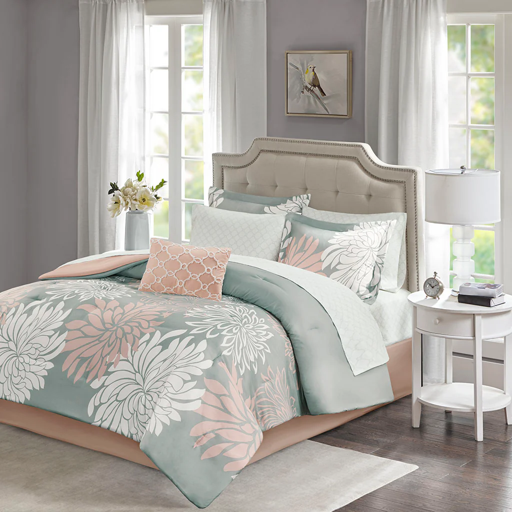 Maible 9-Piece Comforter Set with Cotton Bed Sheets - Image 3