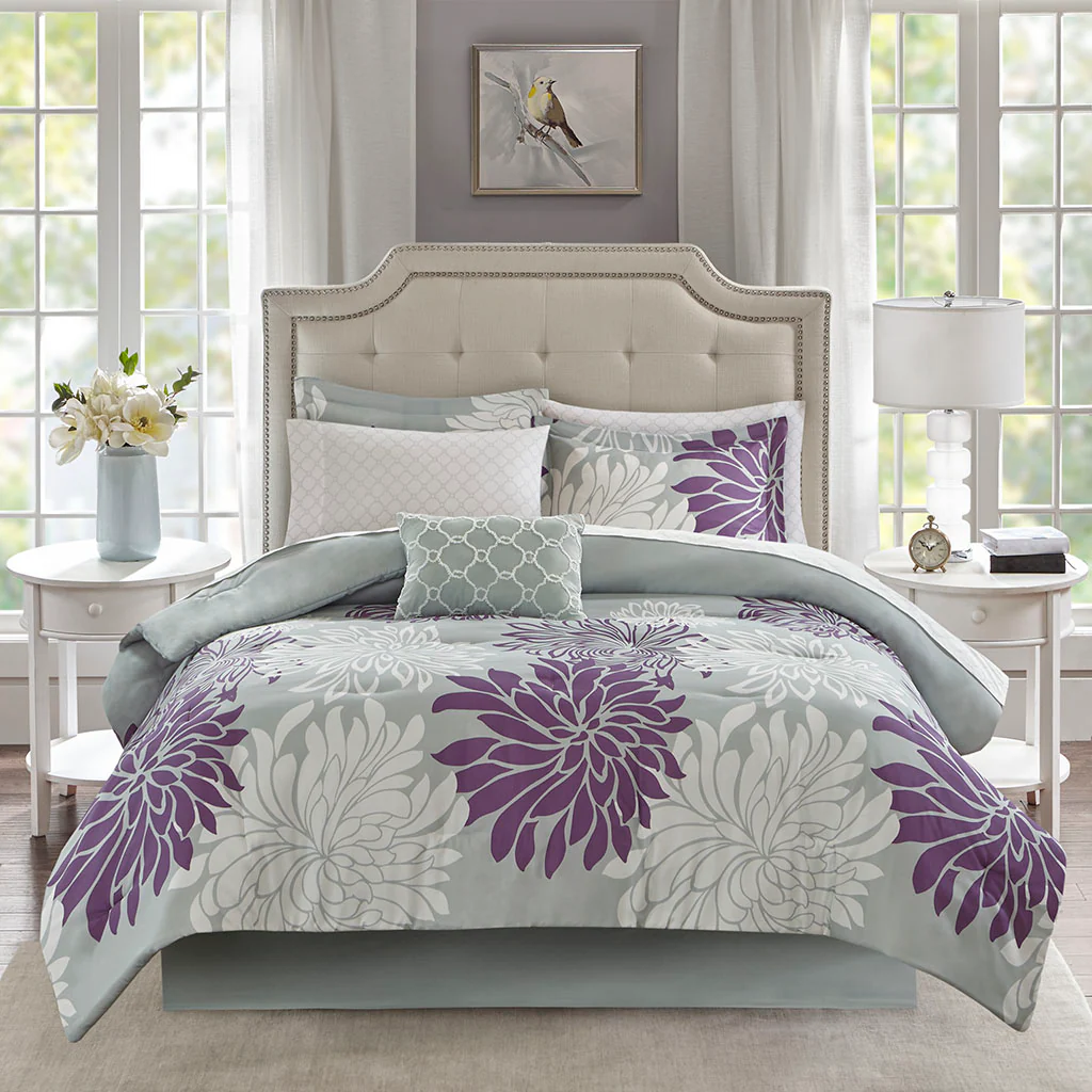 Maible 9-Piece Comforter Set with Cotton Bed Sheets - Image 4