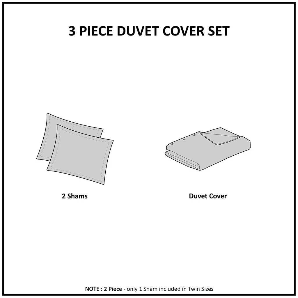 Mariana 3-Piece Cotton Printed  Duvet Cover Set - Image 15