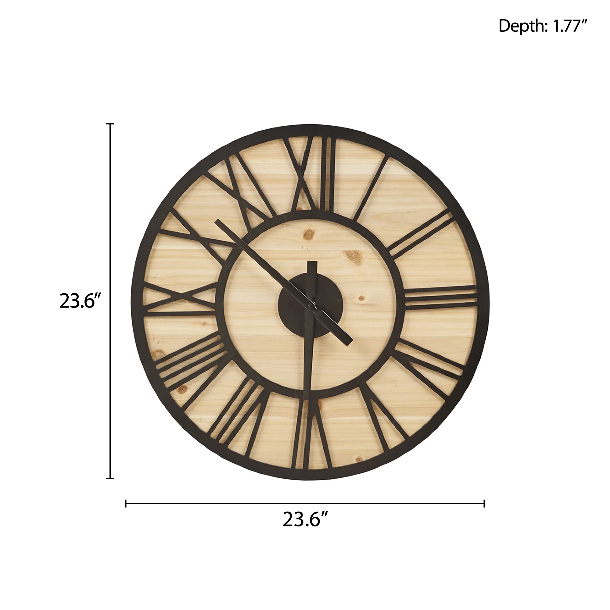 Mason 23.6" Wood Wall Clock - Image 14