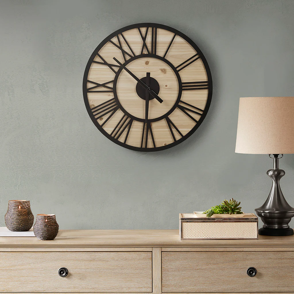 Mason 23.6" Wood Wall Clock - Image 17