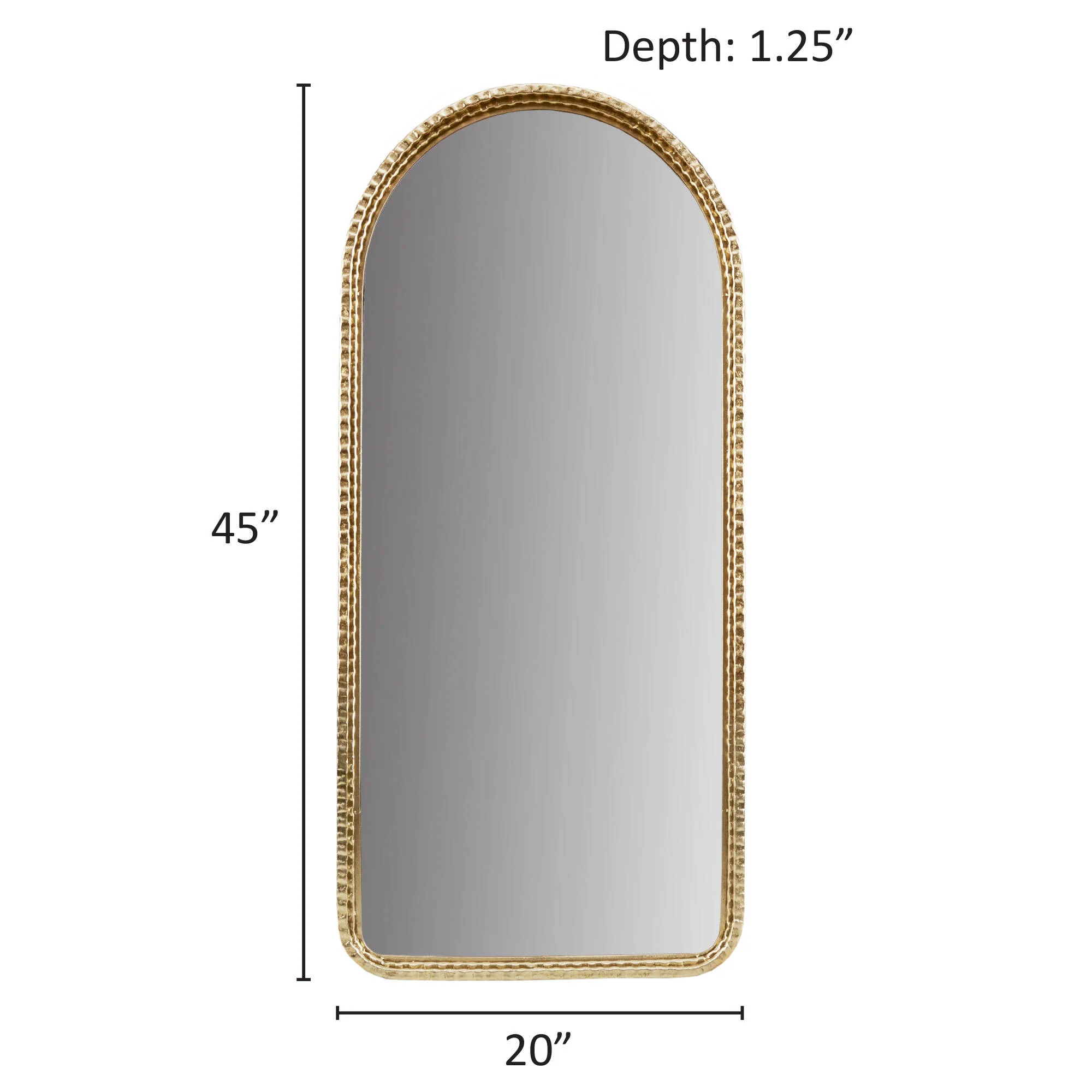 Mia Gold Metal Arch Wall Mirror - Image 9