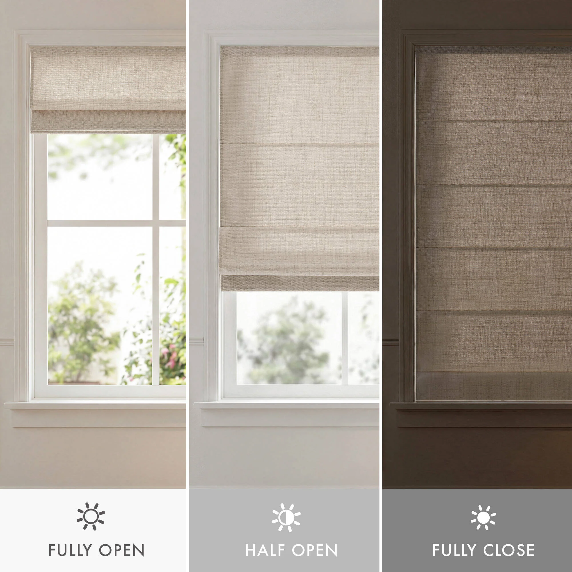 Mira Room Darkening Cordless Roman Shade - Image 17