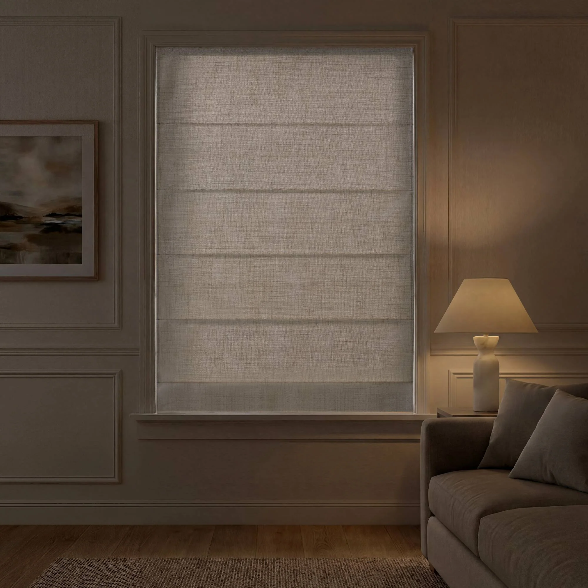 Mira Room Darkening Cordless Roman Shade - Image 23