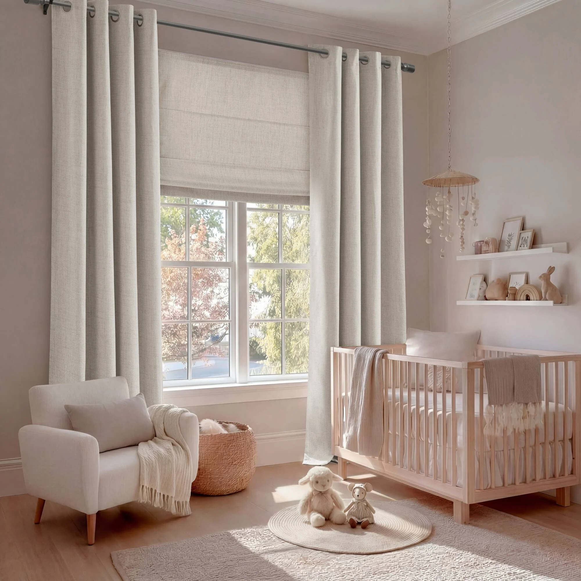 Mira Room Darkening Cordless Roman Shade - Image 27