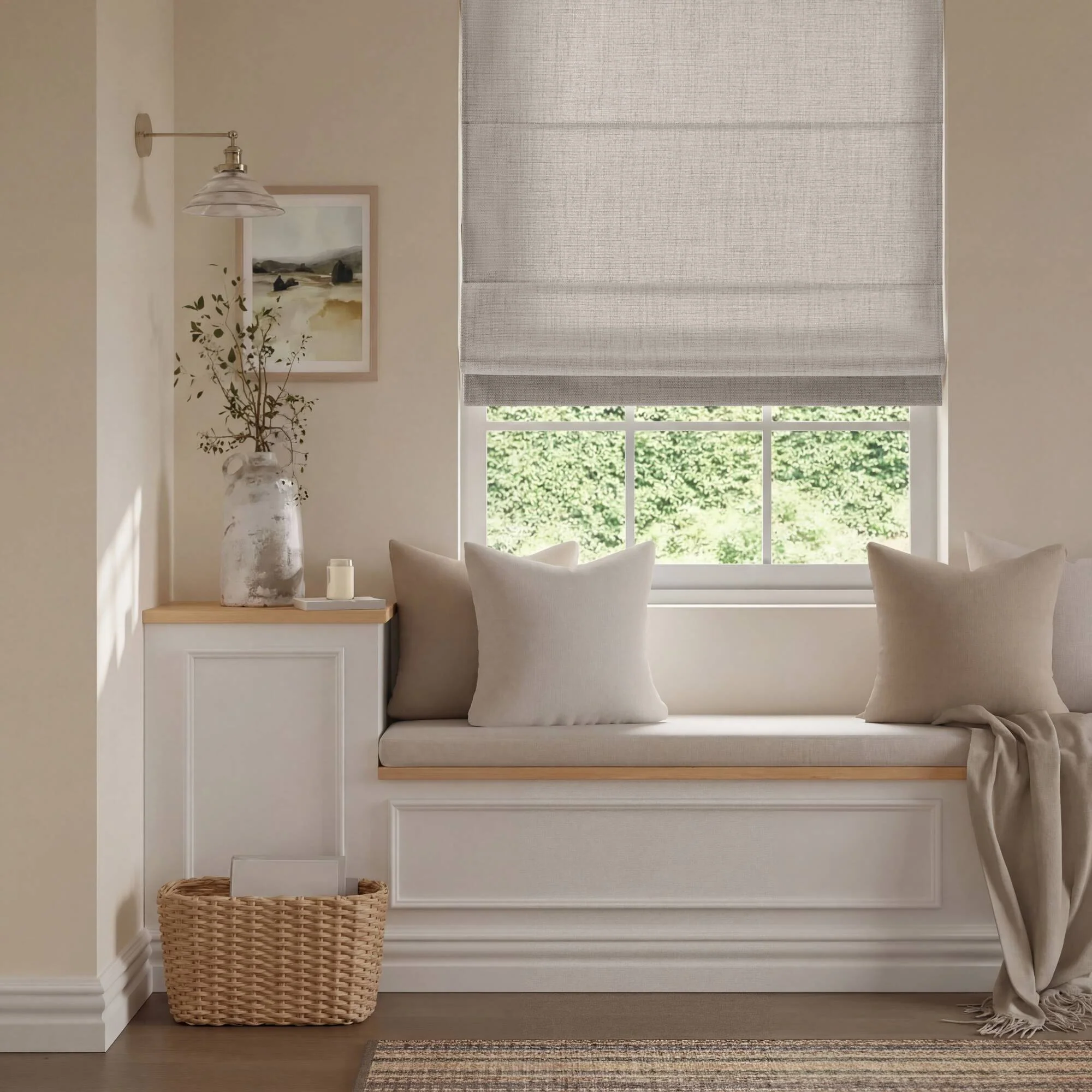 Mira Room Darkening Cordless Roman Shade - Image 47