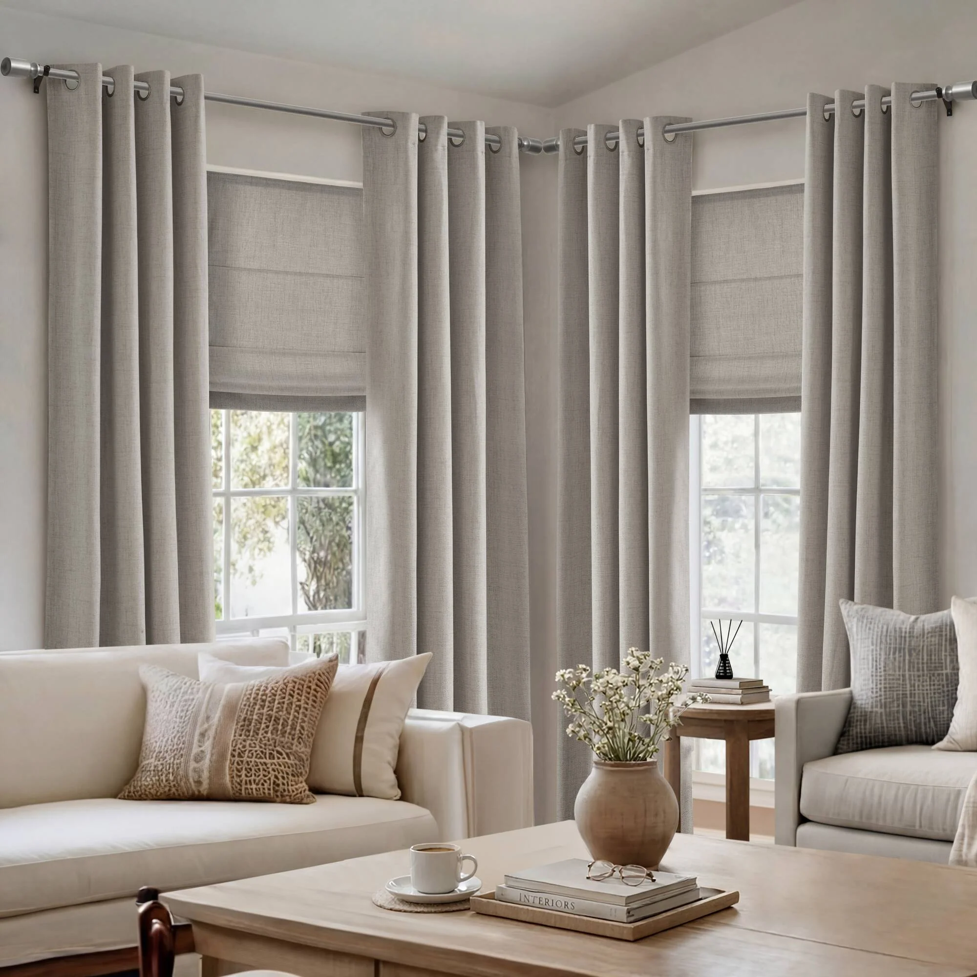 Mira Room Darkening Cordless Roman Shade - Image 51