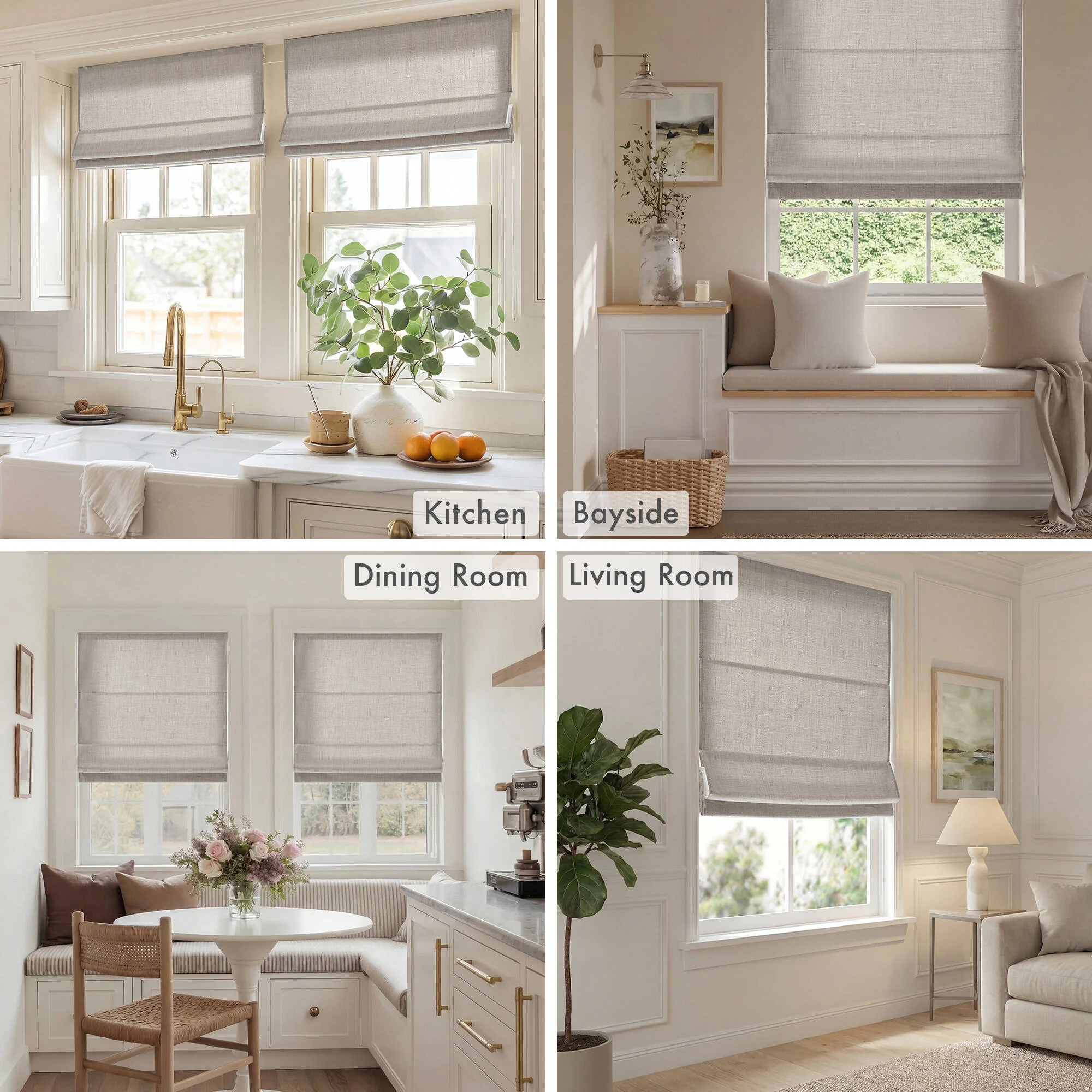 Mira Room Darkening Cordless Roman Shade - Image 58