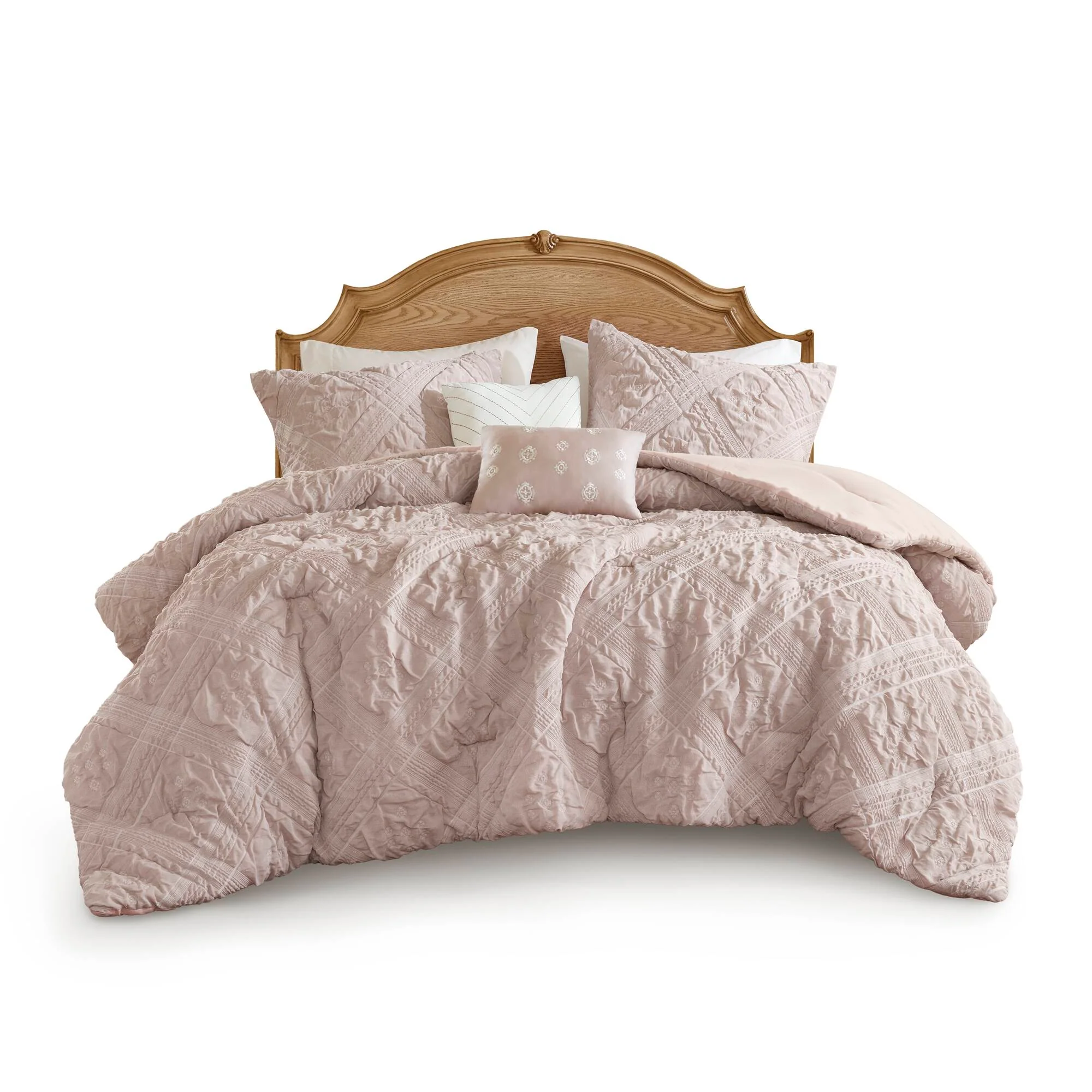Mona 5-Piece Sculpted Jacquard Comforter Set - Image 13