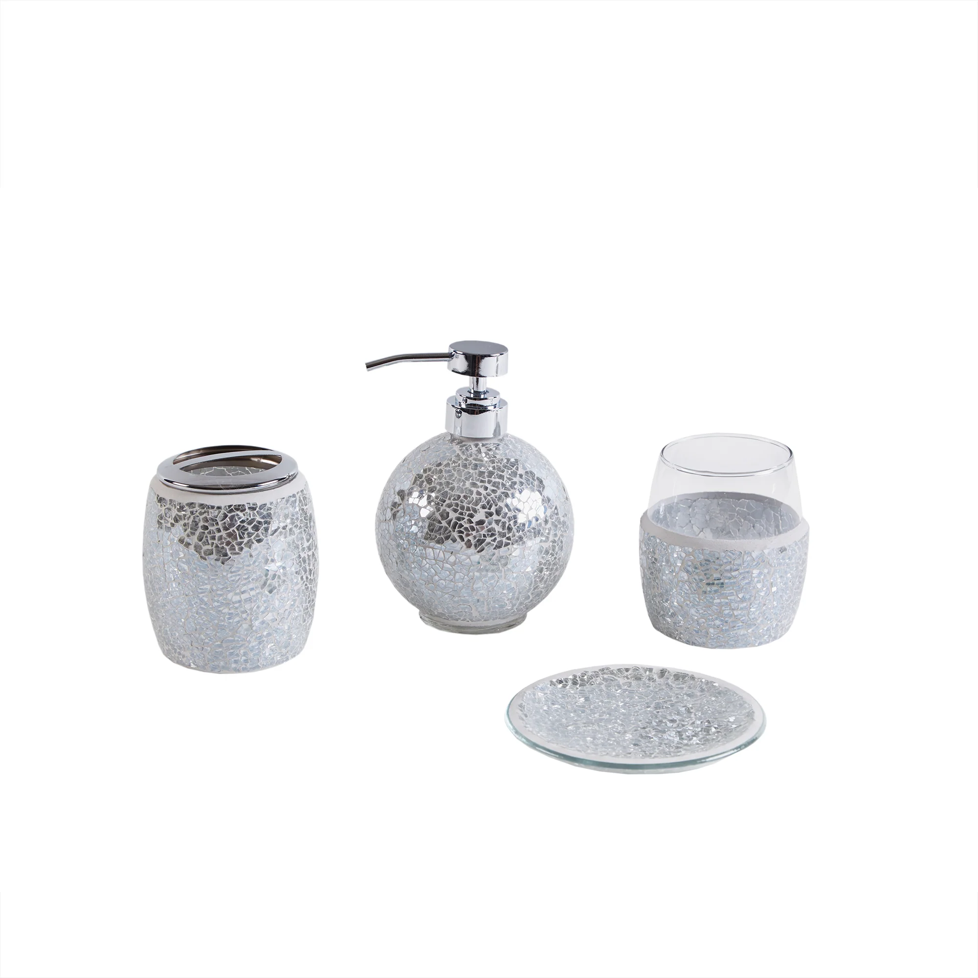 Mosaic 4-Piece Bath Accessory Set - Image 4