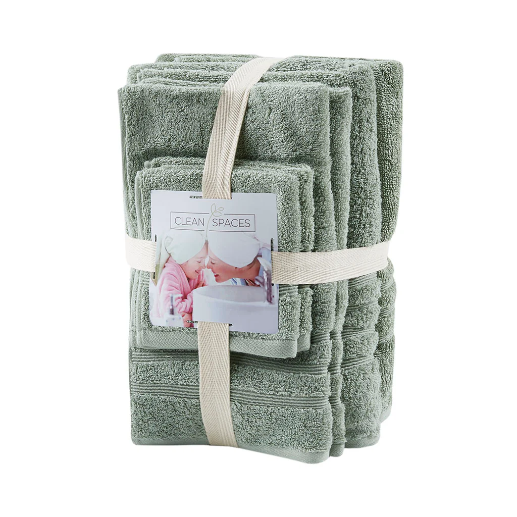 Nurture Sustainable Antimicrobial Bath Towel 6-Piece Set - Image 6