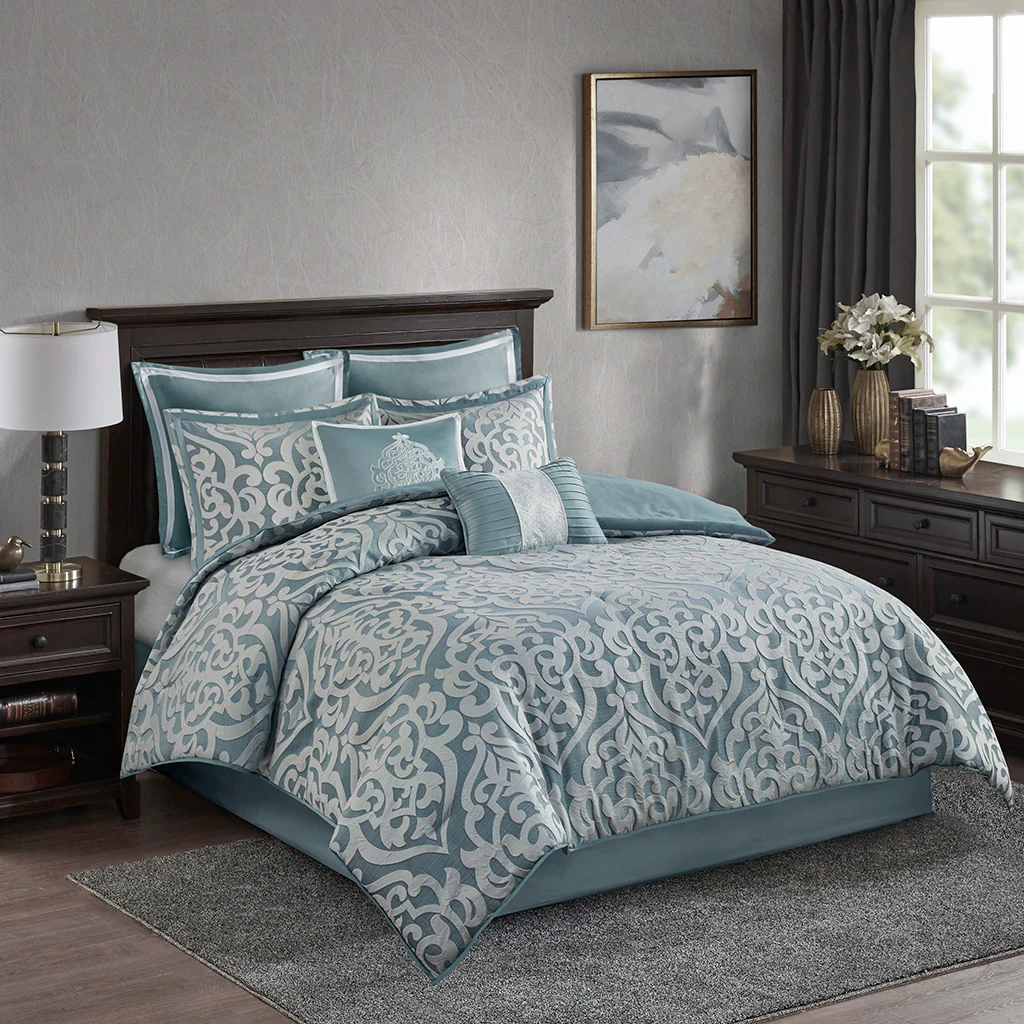 Odette 8-Piece Jacquard Comforter Set - Image 40