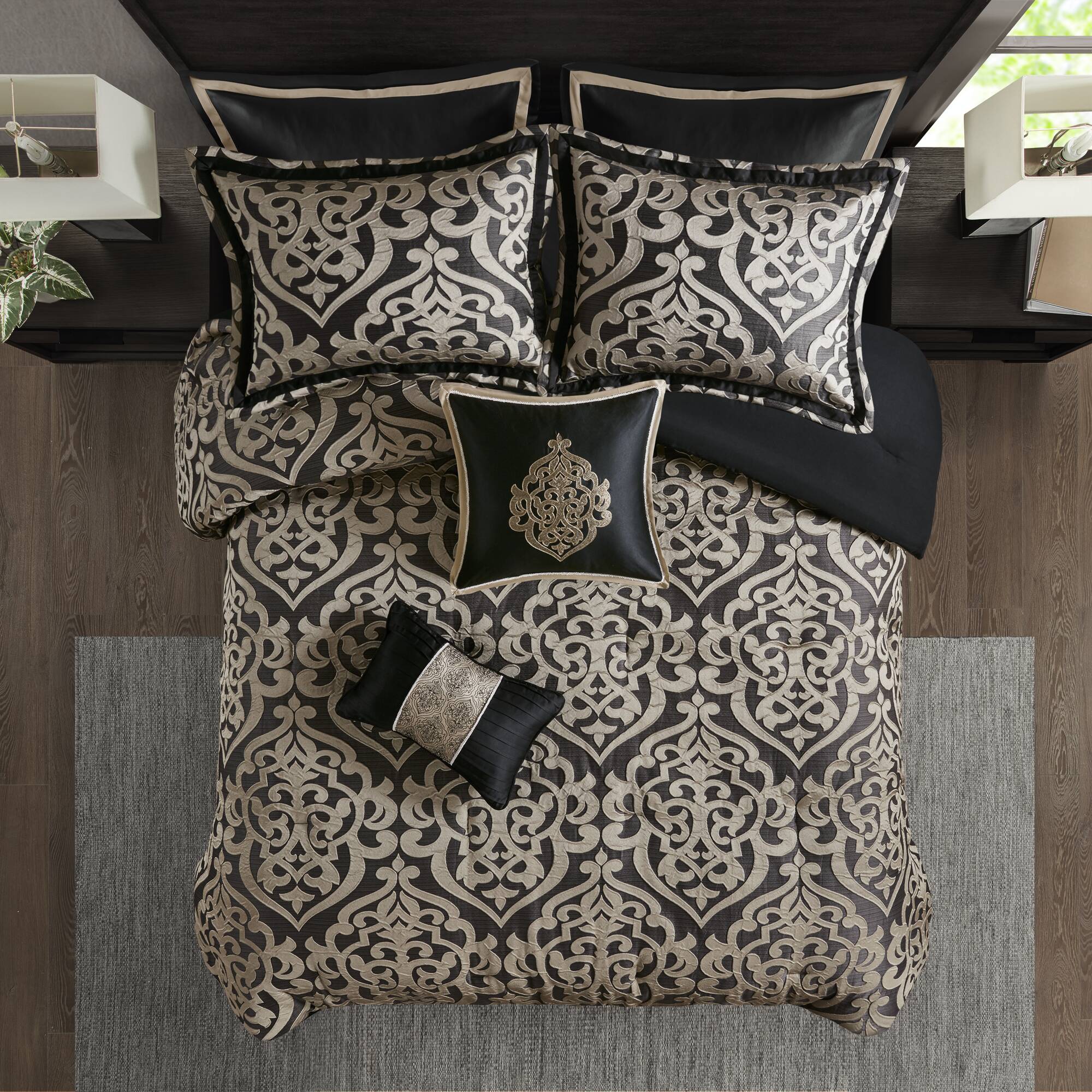 Odette 8-Piece Jacquard Comforter Set - Image 63