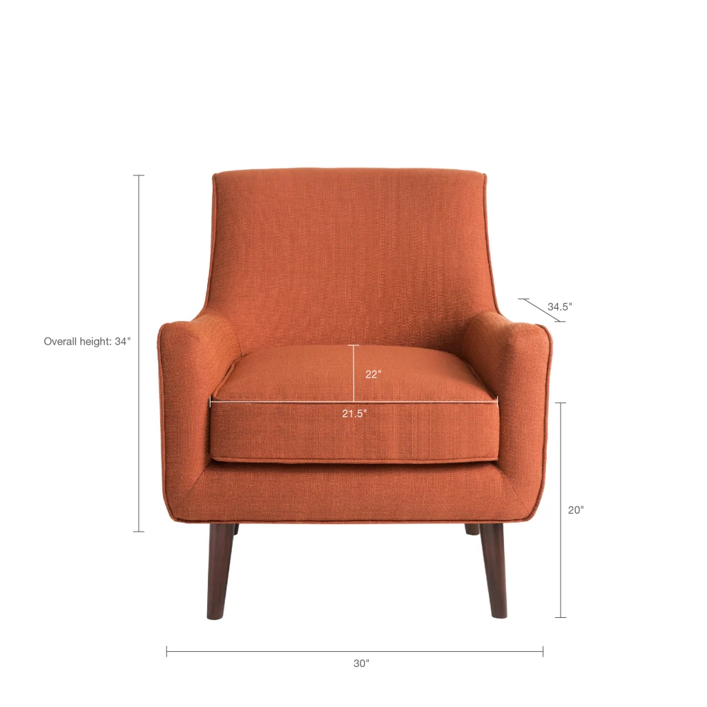 Oxford Mid-Century Accent Chair - Image 8