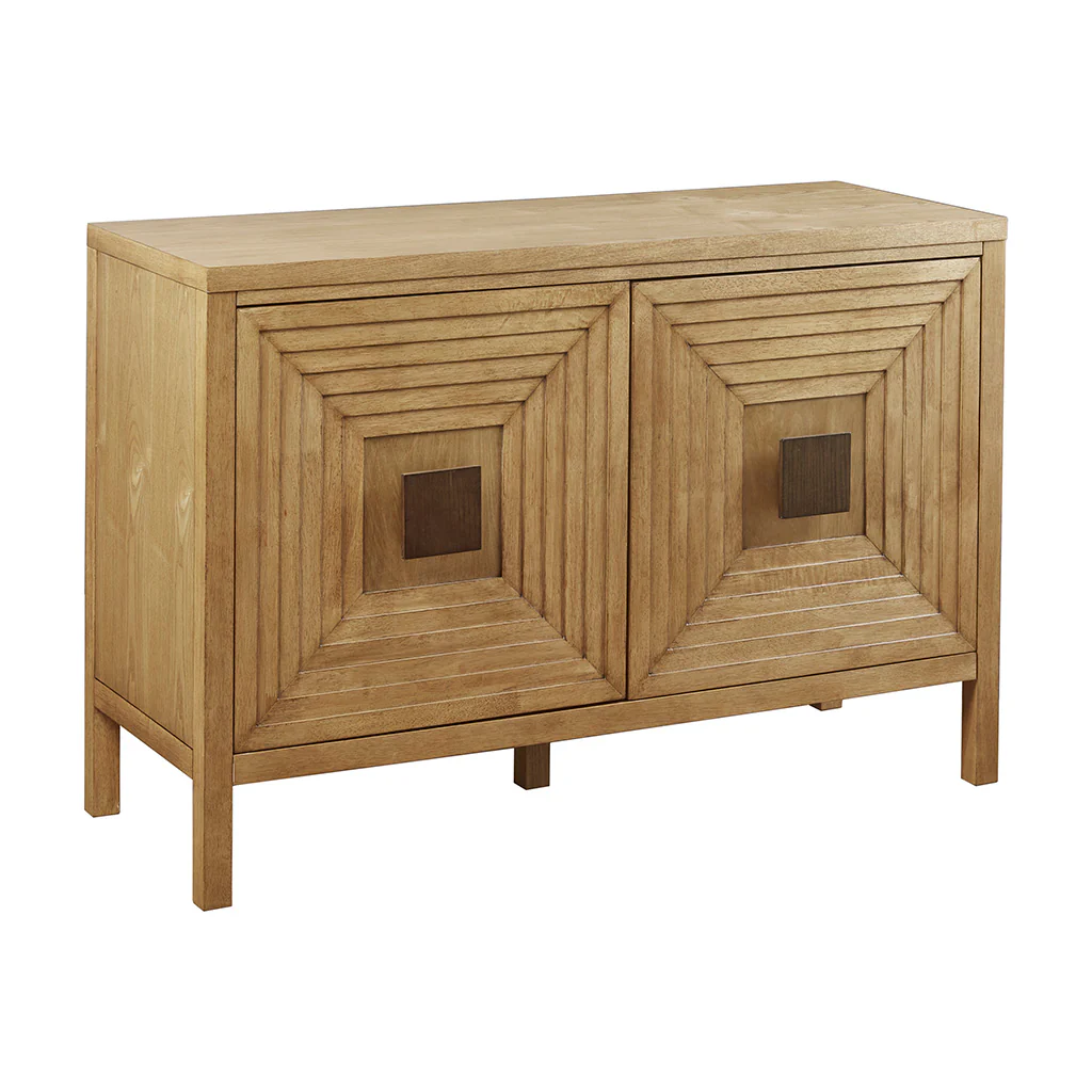 Paige Geometric 2-Door Storage Cabinet With Adjustable Shelves - Image 9