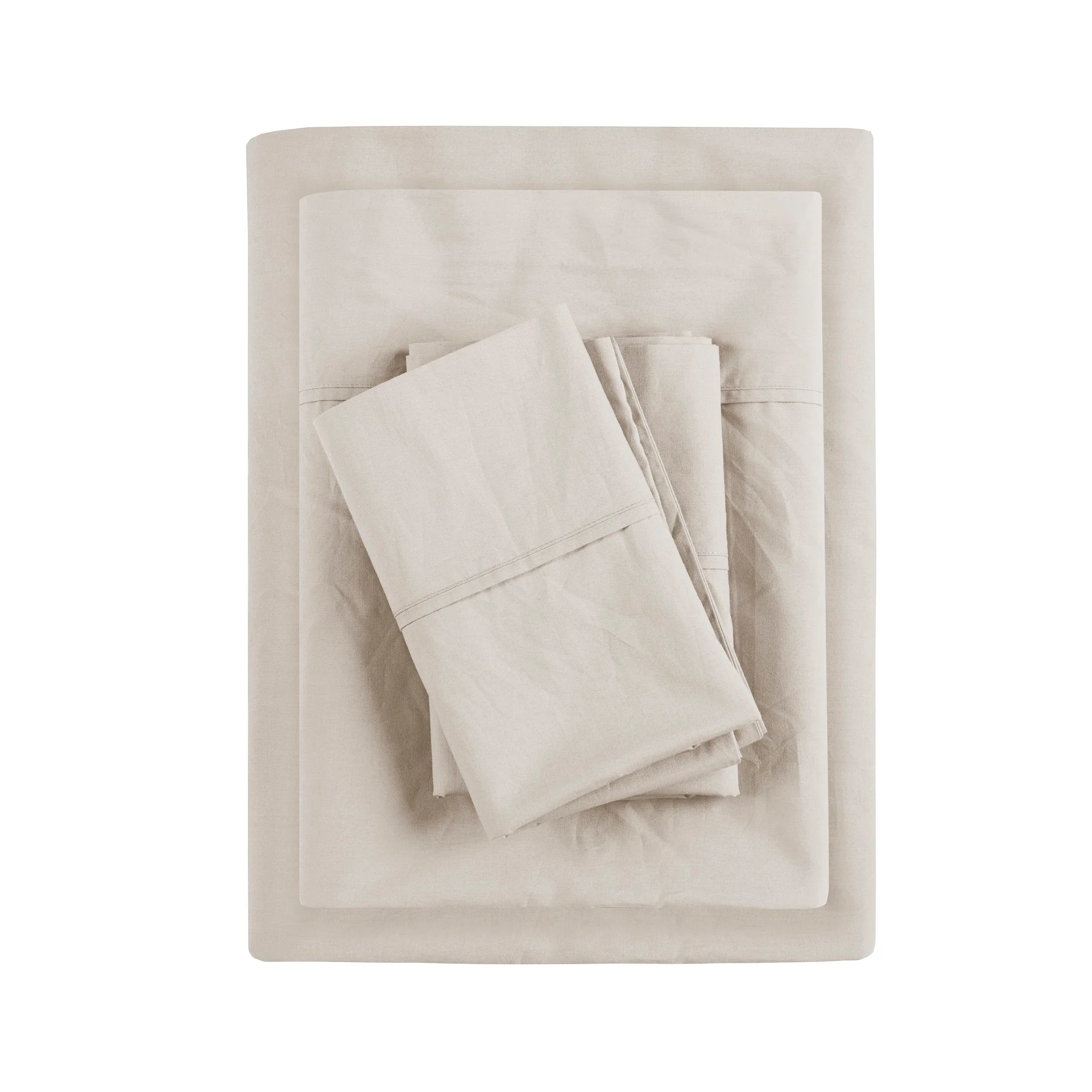 Peached Percale 200 Thread Count Relaxed Cotton Percale Sheet Set - Image 23