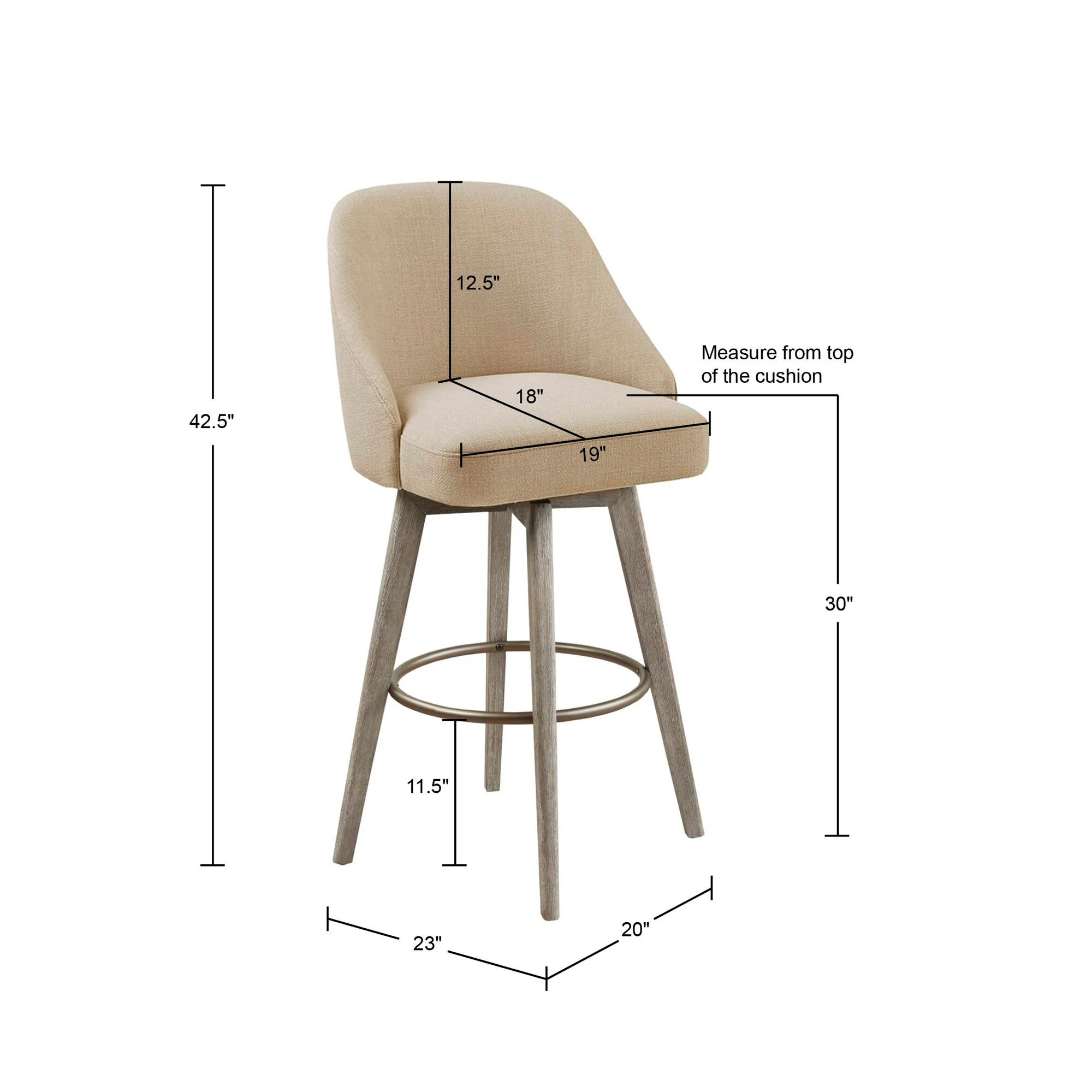 Pearce Bar Stool with Swivel Seat (30") - Image 14