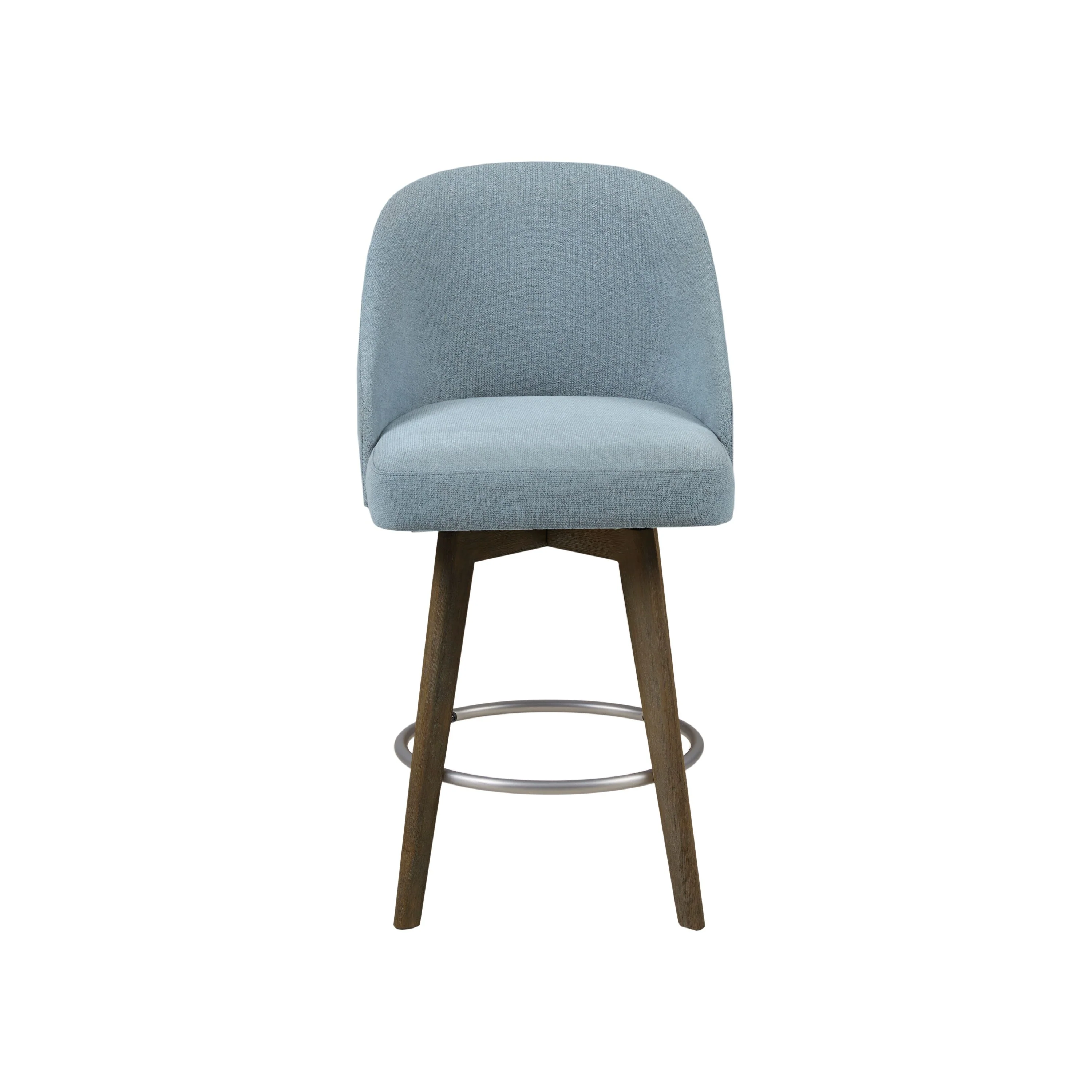 Pearce Swivel Upholstered Counter Stool (25.75'') with Solid Wood Legs & Metal Footrest - Image 56