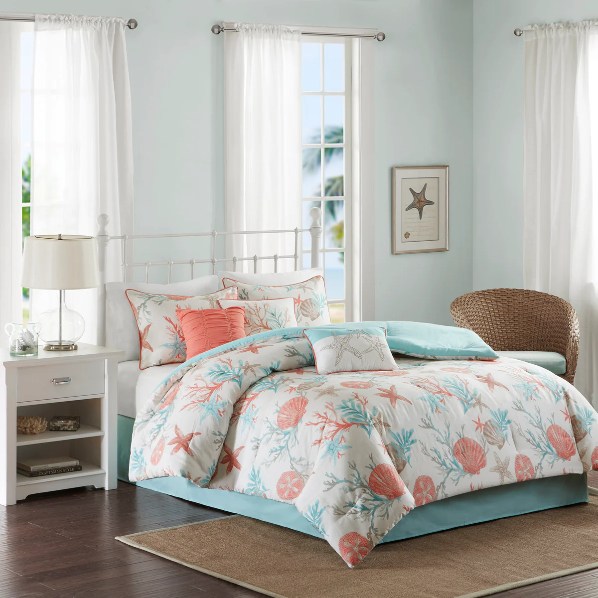 Pebble Beach 7-Piece Cotton Sateen Comforter Set - Image 3