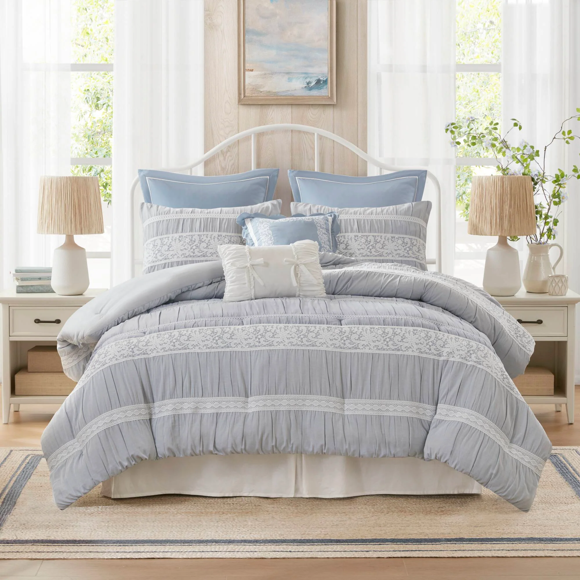 Perryn 7-Piece Jacquard Comforter Set - Image 2