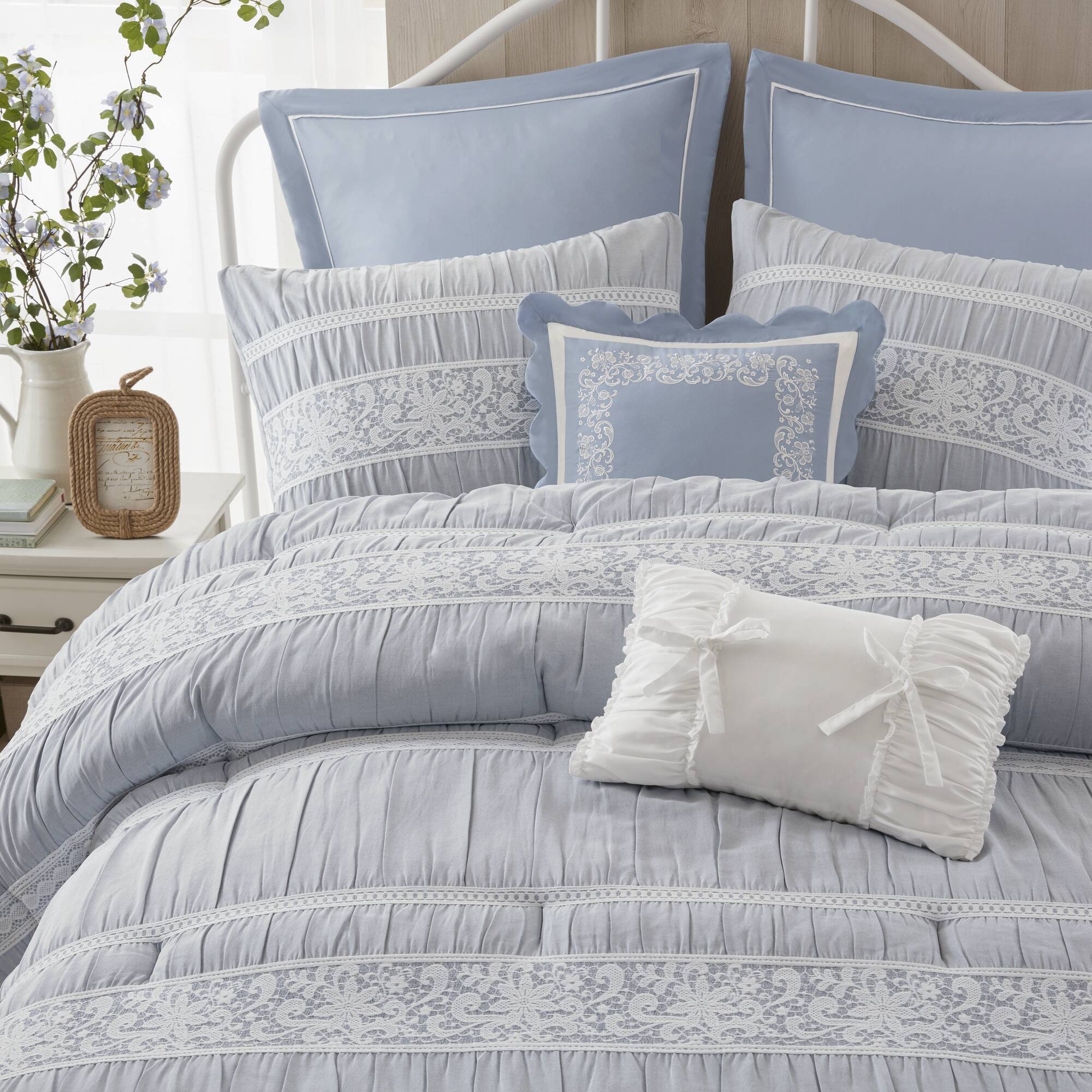 Perryn 7-Piece Jacquard Comforter Set - Image 7