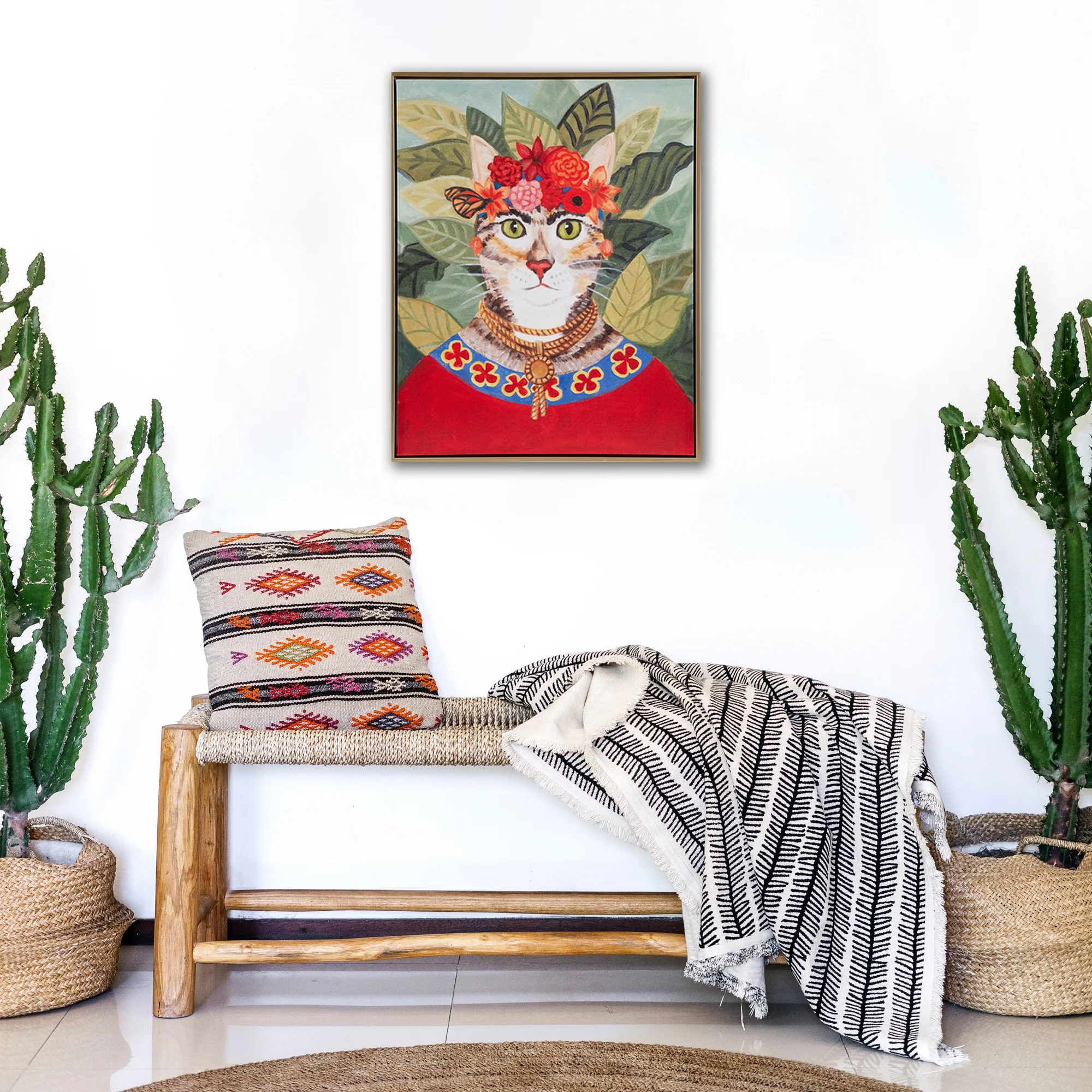 Pet Portrait Captain's Guard Pug Framed Canvas Wall Art - Image 12