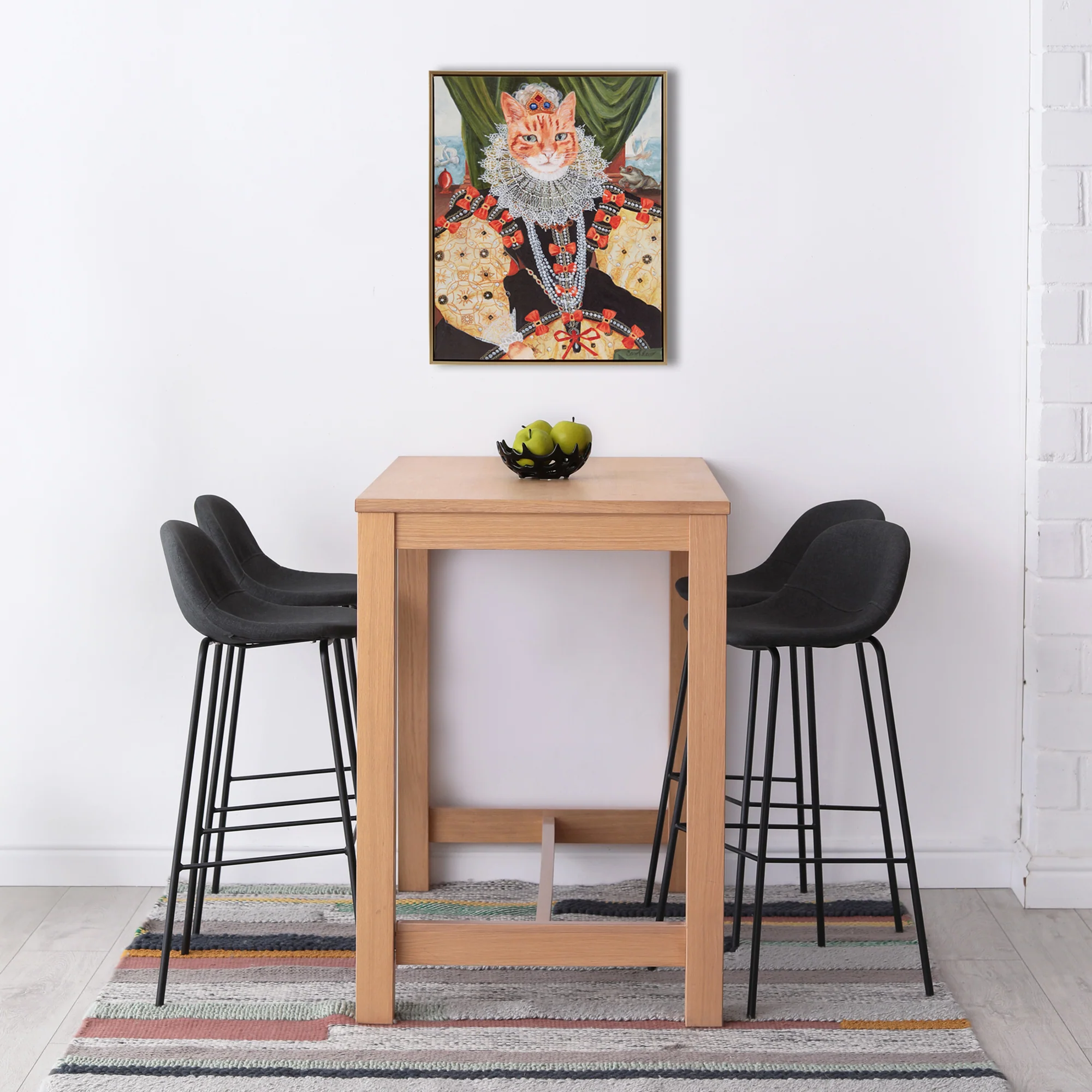 Pet Portrait Captain's Guard Pug Framed Canvas Wall Art - Image 21