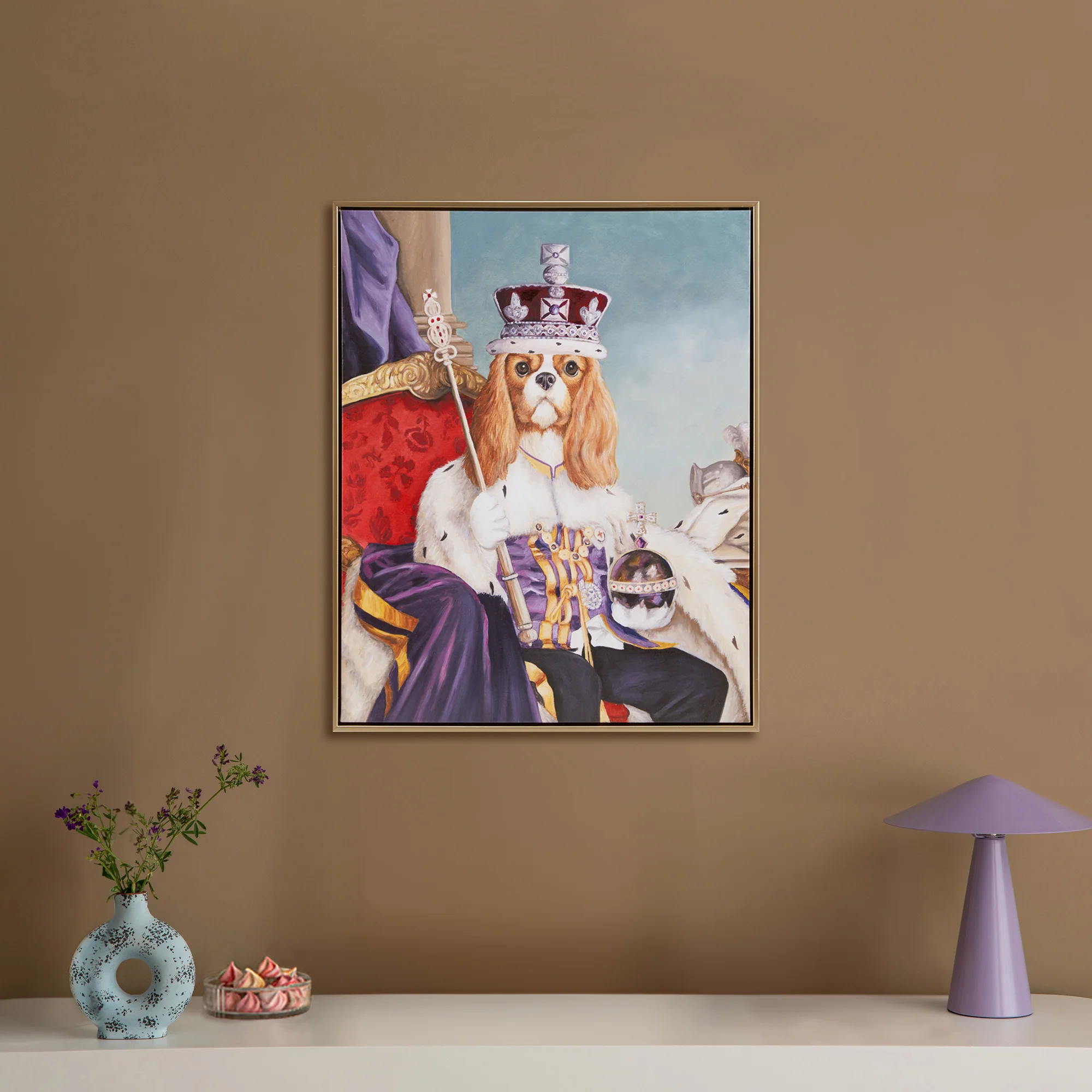Pet Portrait Captain's Guard Pug Framed Canvas Wall Art - Image 29