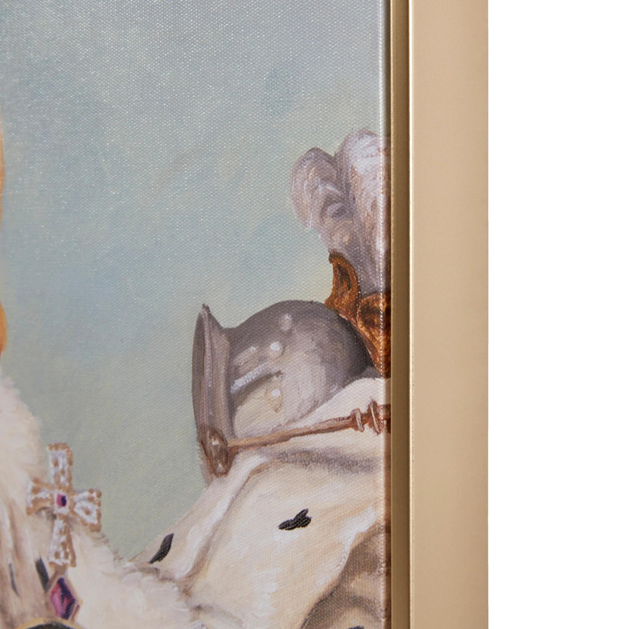 Pet Portrait Captain's Guard Pug Framed Canvas Wall Art - Image 34