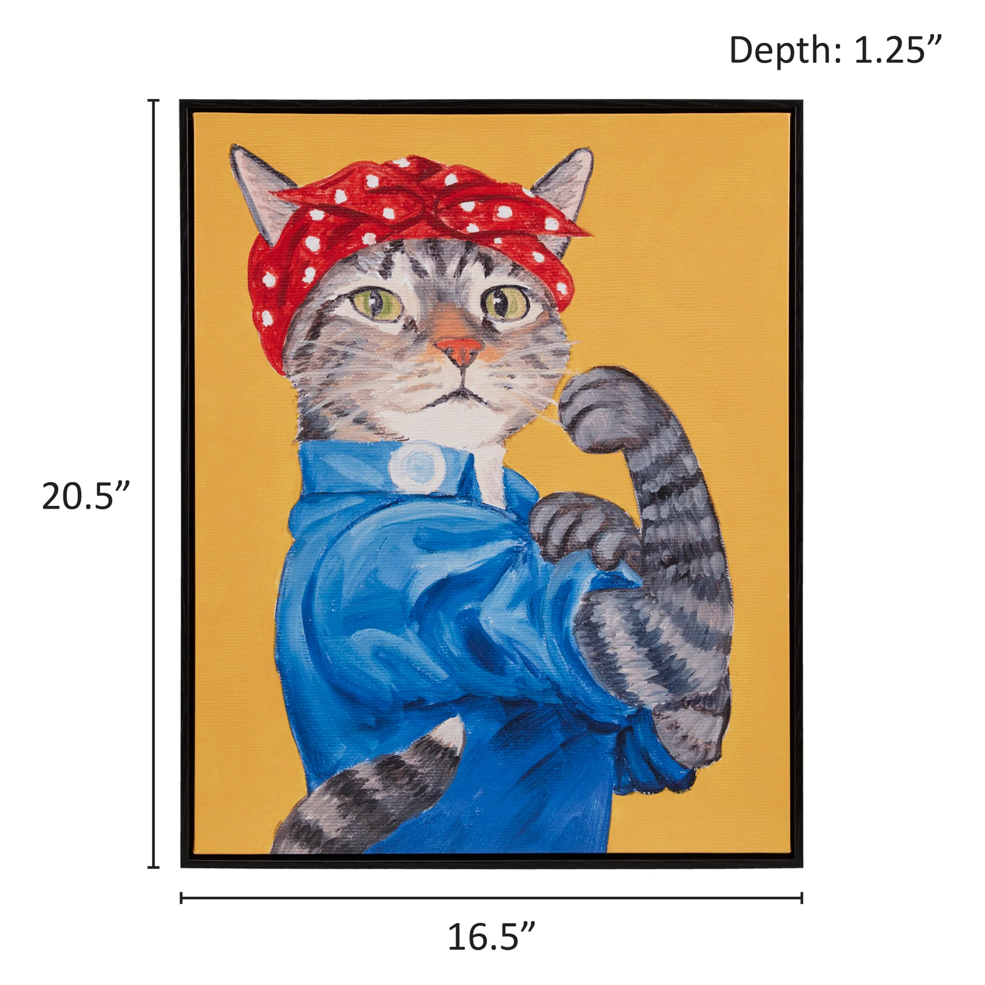 Pet Portrait Captain's Guard Pug Framed Canvas Wall Art - Image 45