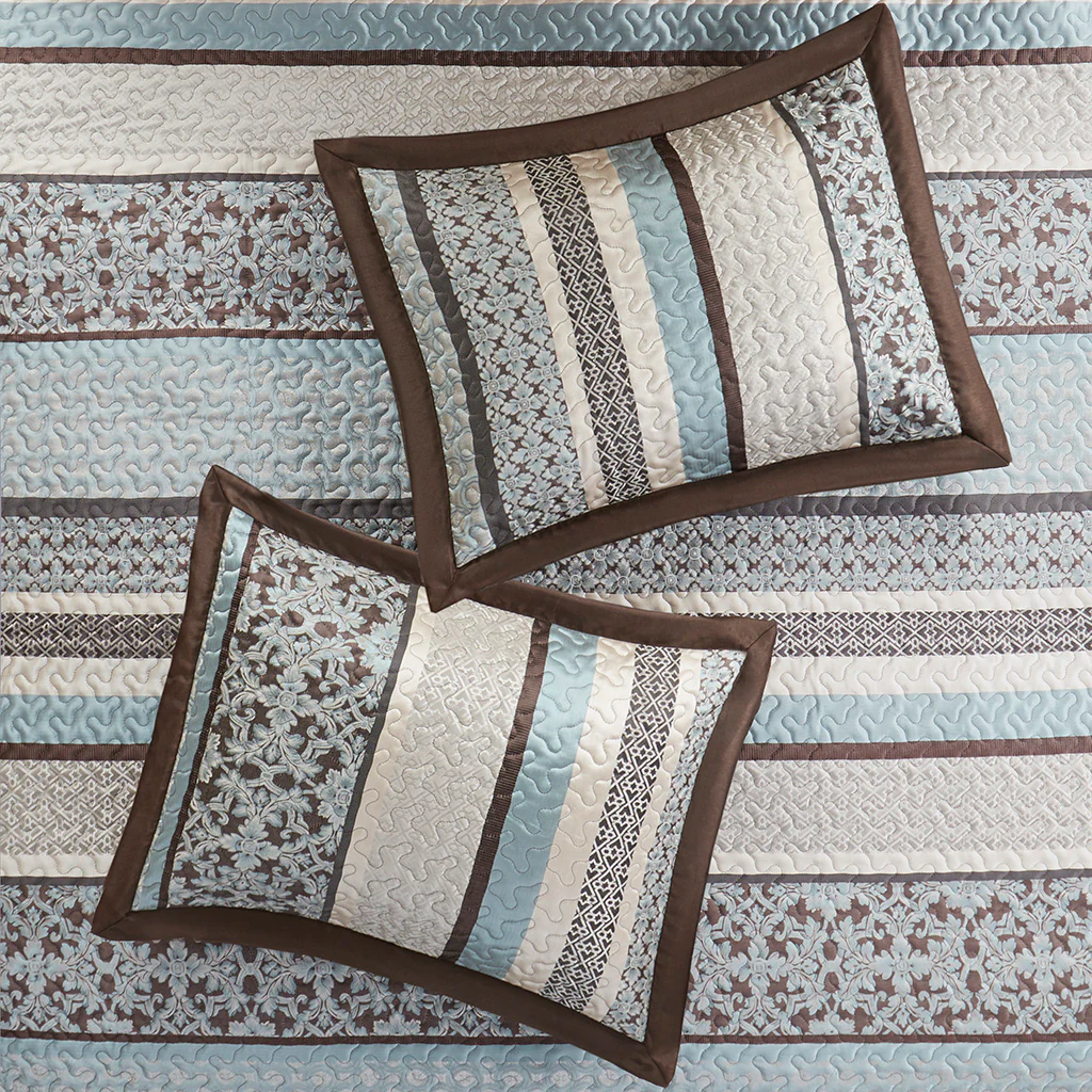 Princeton 5-Piece Reversible Jacquard Bedspread Set - Image 23