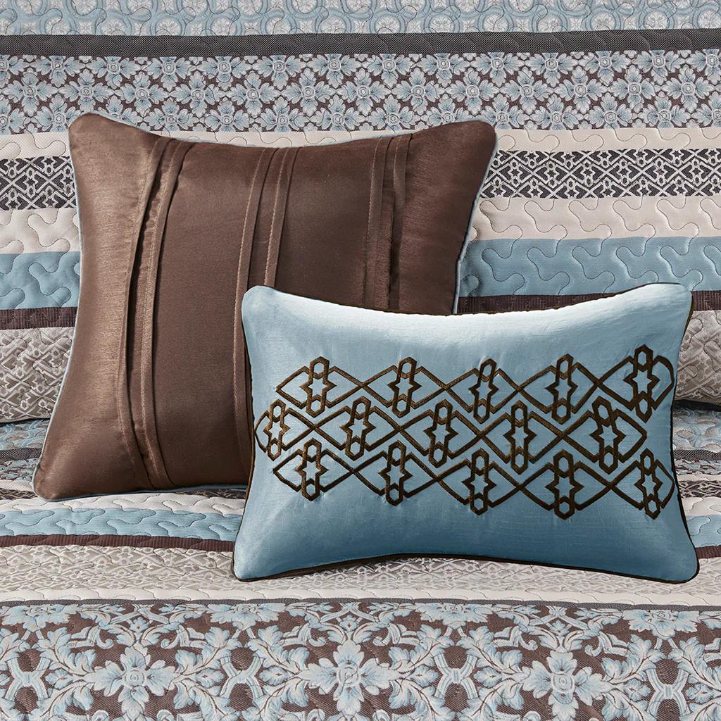 Princeton 5-Piece Reversible Jacquard Bedspread Set - Image 25