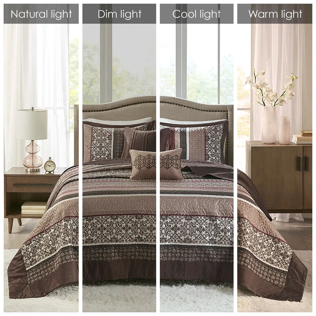 Princeton 5-Piece Reversible Jacquard Bedspread Set - Image 28
