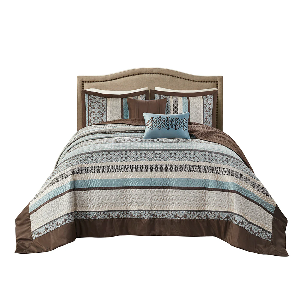 Princeton 5-Piece Reversible Jacquard Bedspread Set - Image 3