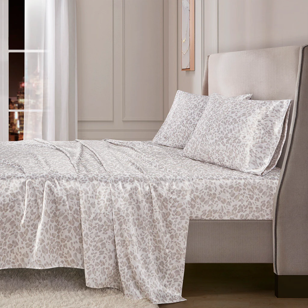 Printed Satin Sheet Set - Image 13